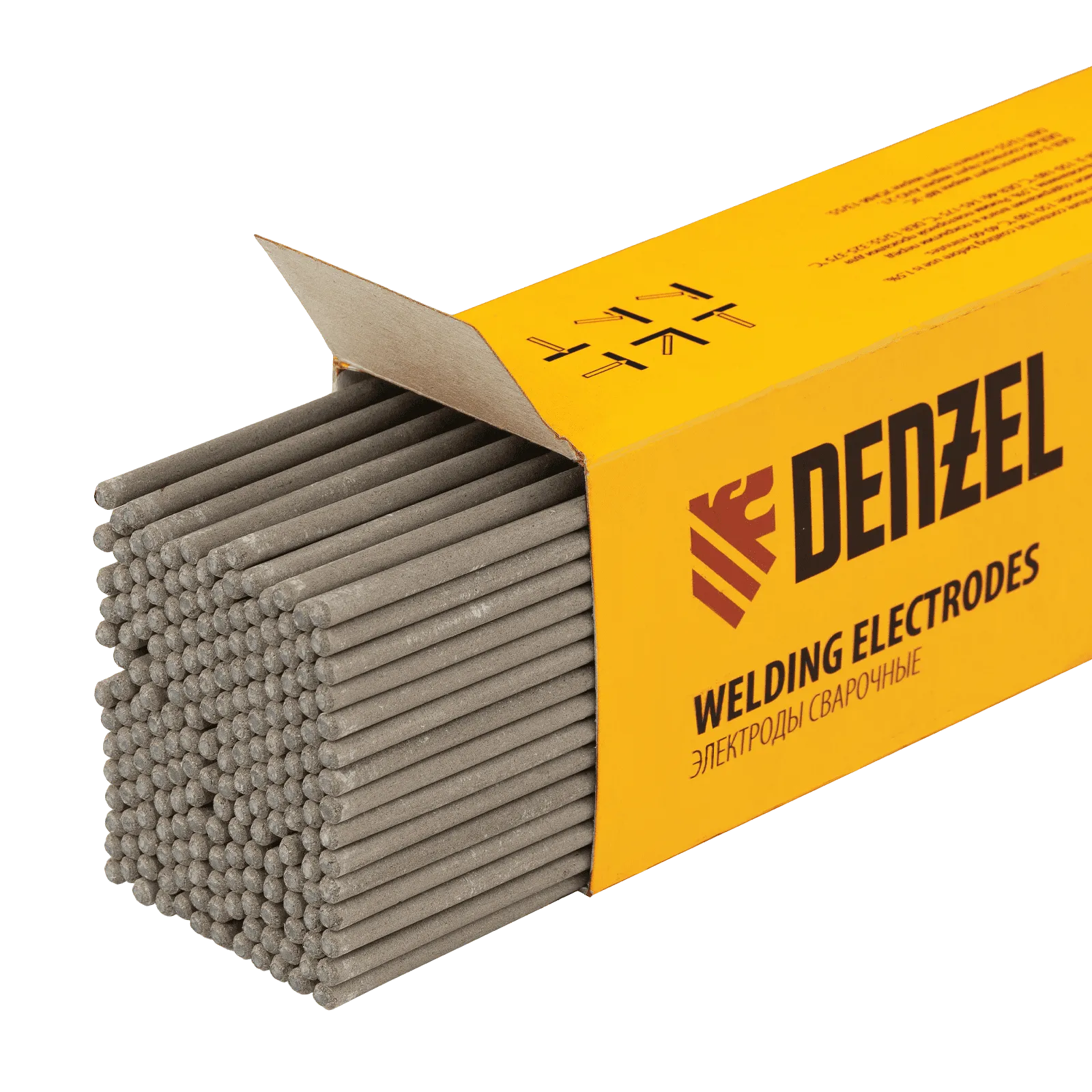 Электроды DENZEL DER-13/55, диам. 3 мм, 5 кг, основное покрытие