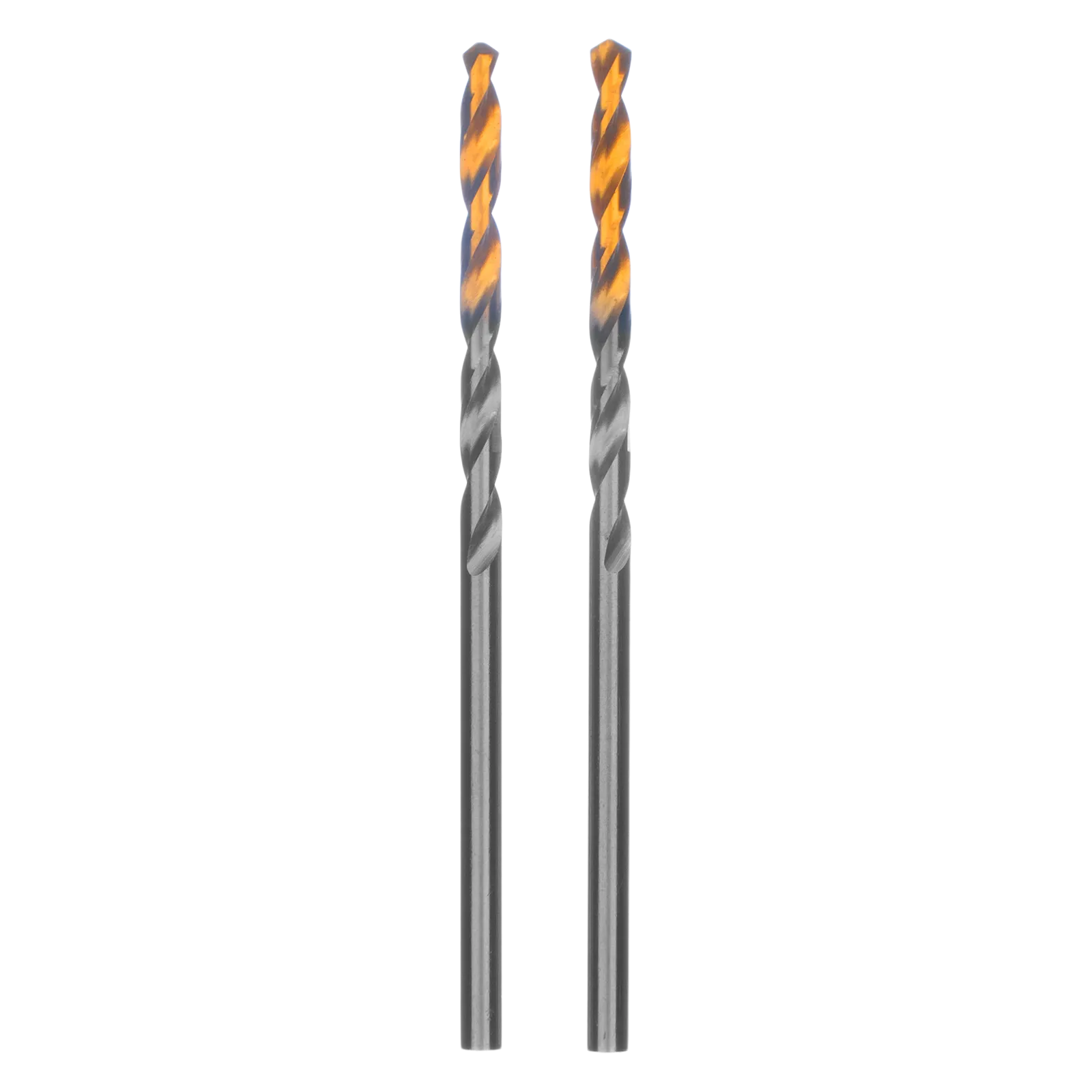 Сверло спиральное по металлу DENZEL 2,5 x 57 мм, Р6М5, Golden Tip, 2шт.