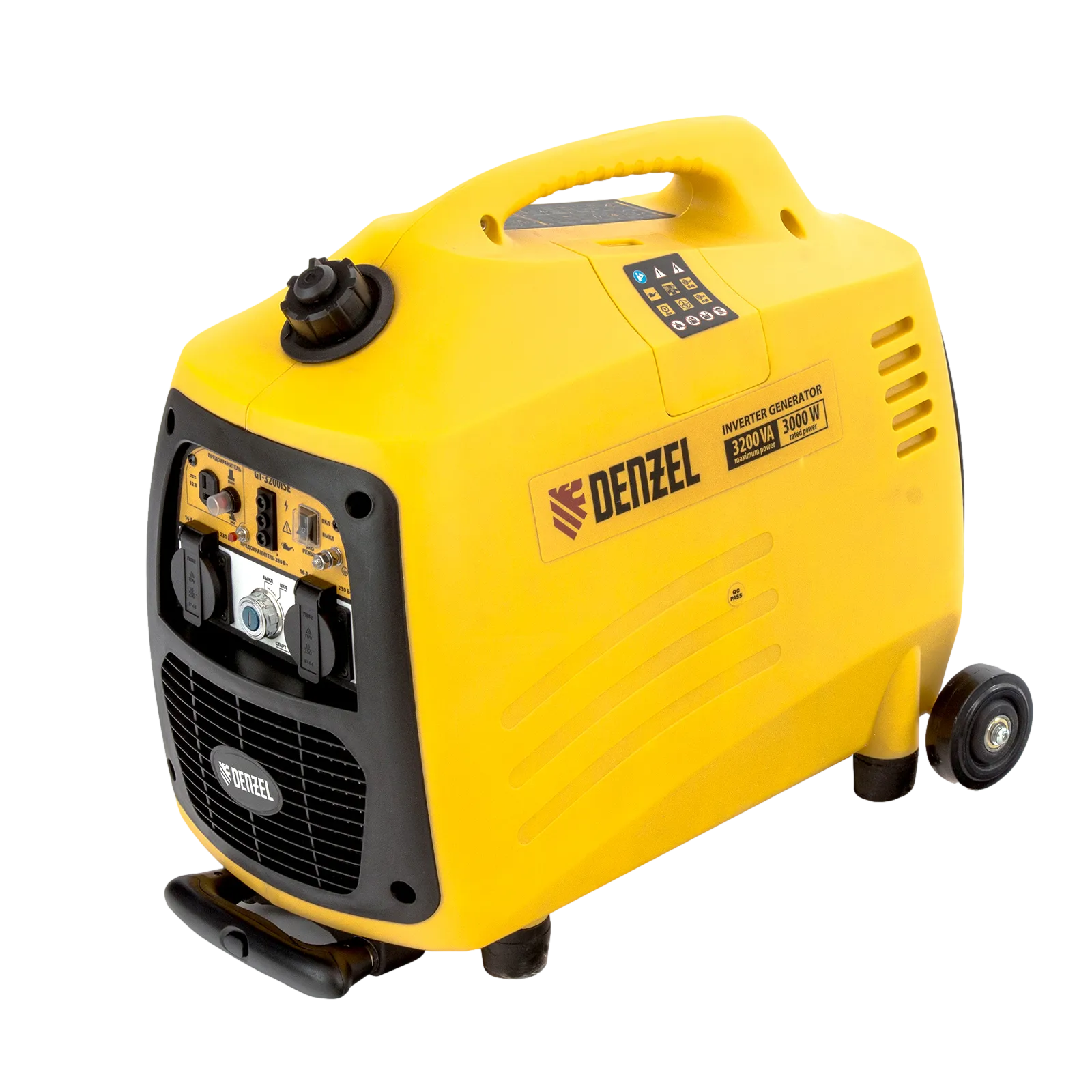 Инверторный генератор DENZEL GT-3200iSE, 3.2 кВт, 230 В, бак 6 л, электростартер