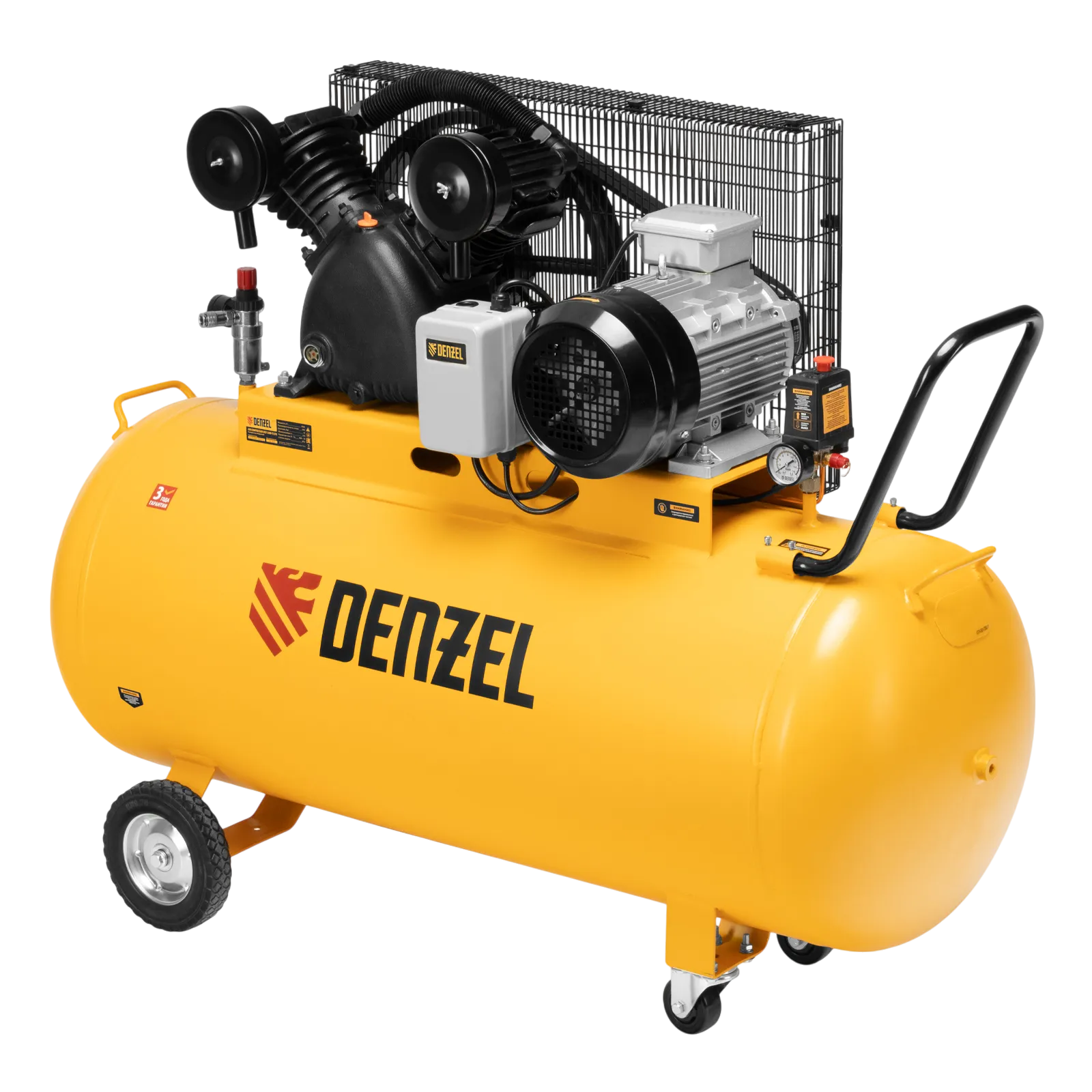 Компрессор воздушный DENZEL рем. привод BCV 5500-T/270, 5,5 кВт, 270 литров, 850 л/мин