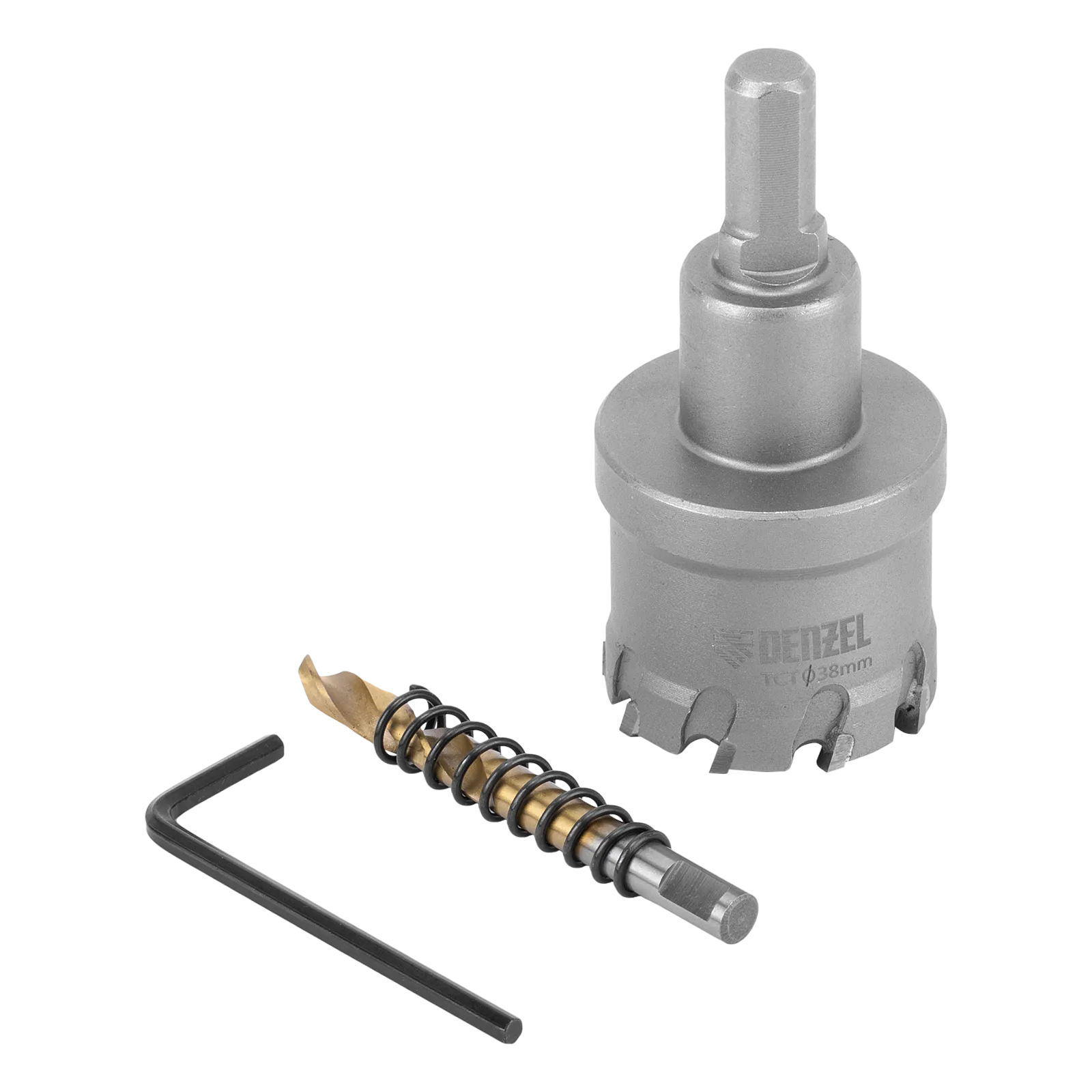 Коронка по металлу DENZEL 724012, 38 мм, твердосплавная