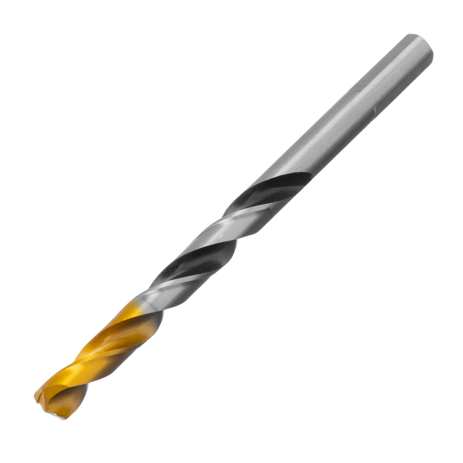 Сверло спиральное по металлу DENZEL 8 x 117 мм, Р6М5, Golden Tip, многогранная заточка