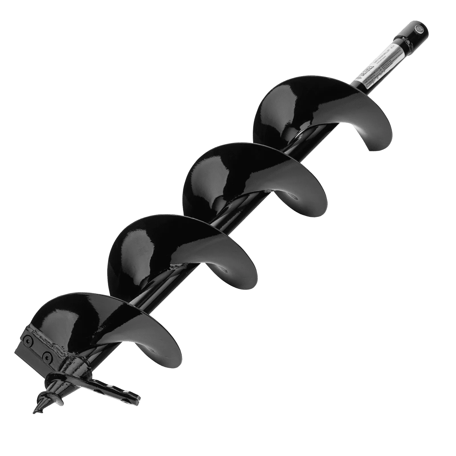 Шнек для грунта DENZEL ER-150, диаметр 150 мм, длина 800 мм,соединение 20 мм, съемный нож