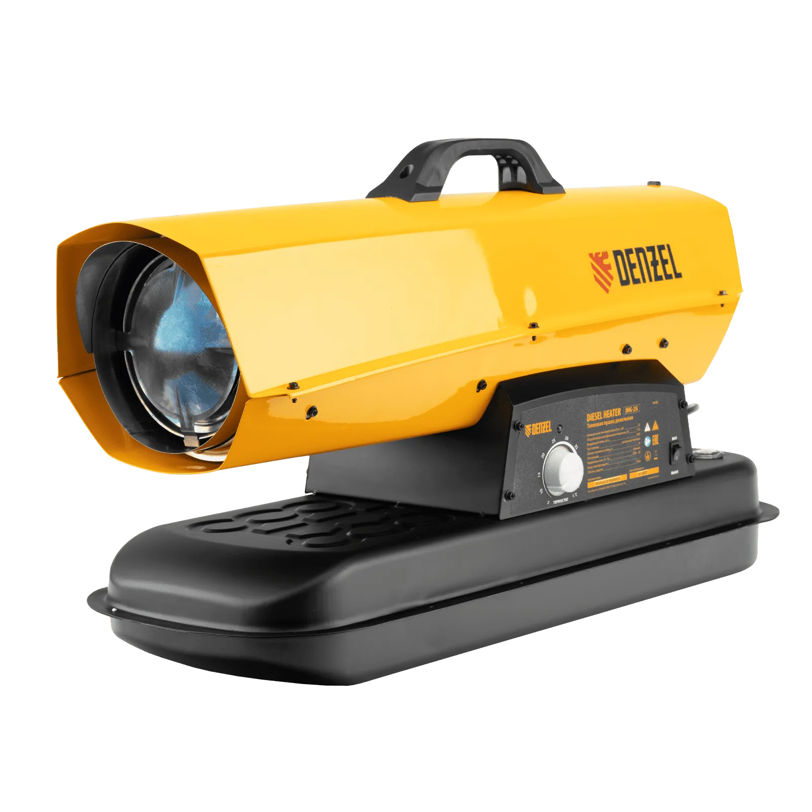 Дизельная тепловая пушка DENZEL DHG-25i, 25 кВт, 600 м3/ч, прямой нагрев, термостат