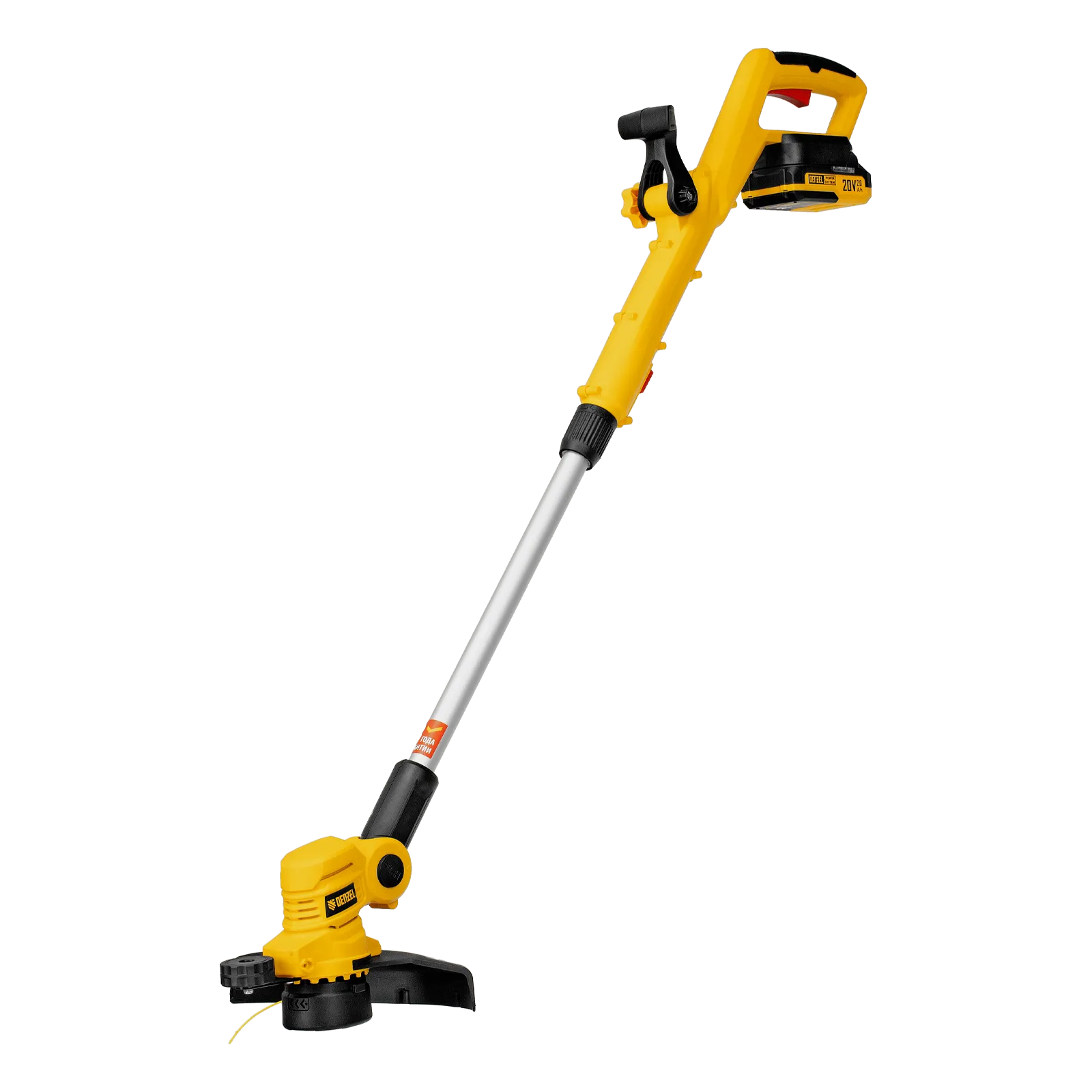 Триммер аккумуляторный DENZEL GT-230, 230 мм, Li-Ion, 20 В