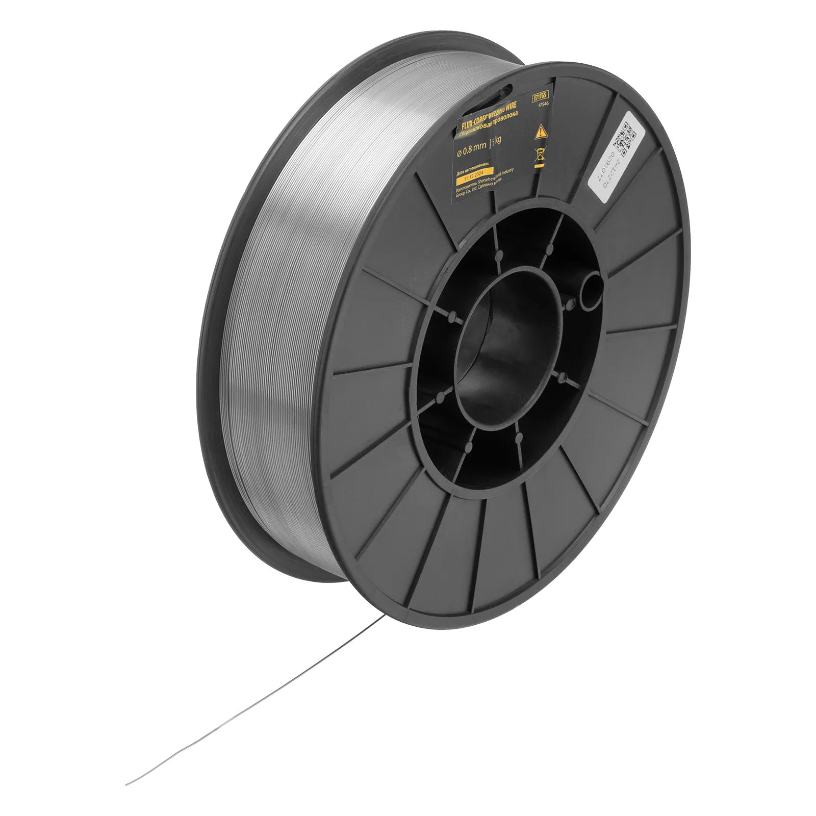 Порошковая проволока Denzel Е71TGS, диам. 0,8 мм, 5 кг, диам. катушки D200