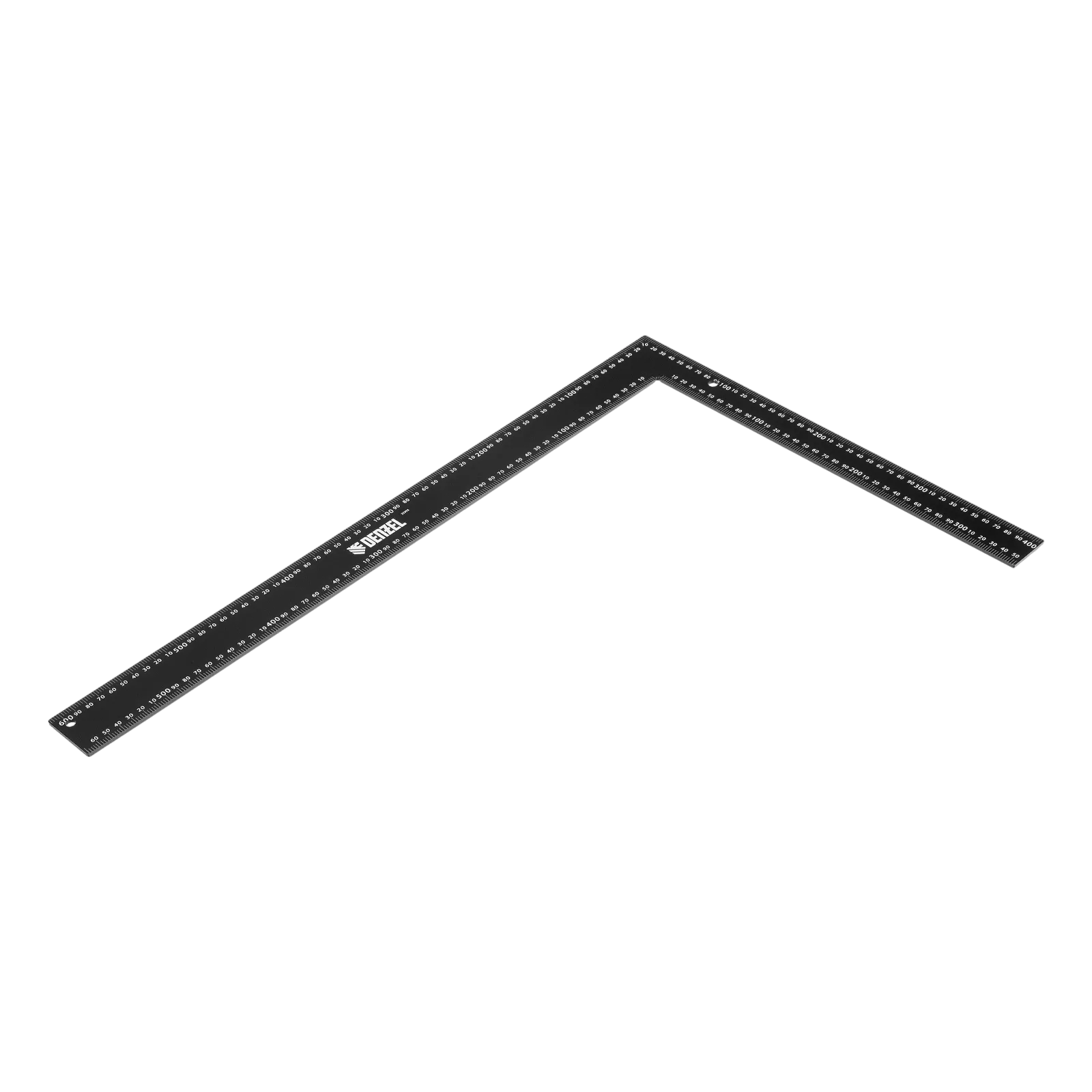 Угольник DENZEL 400 х 600 мм, алюминиевый, лазерная гравировка