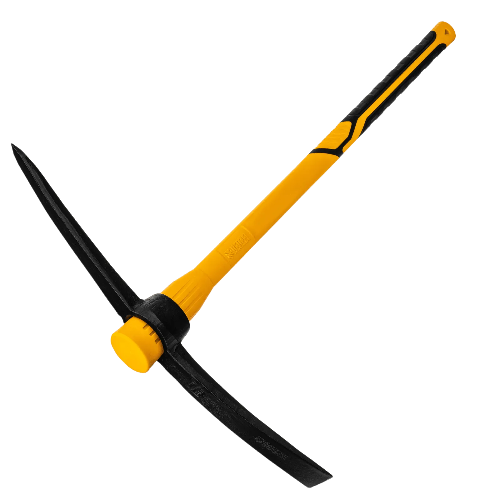 Кирка DENZEL 3000 г, фиберглассовая обрезиненная рукоятка 900 мм