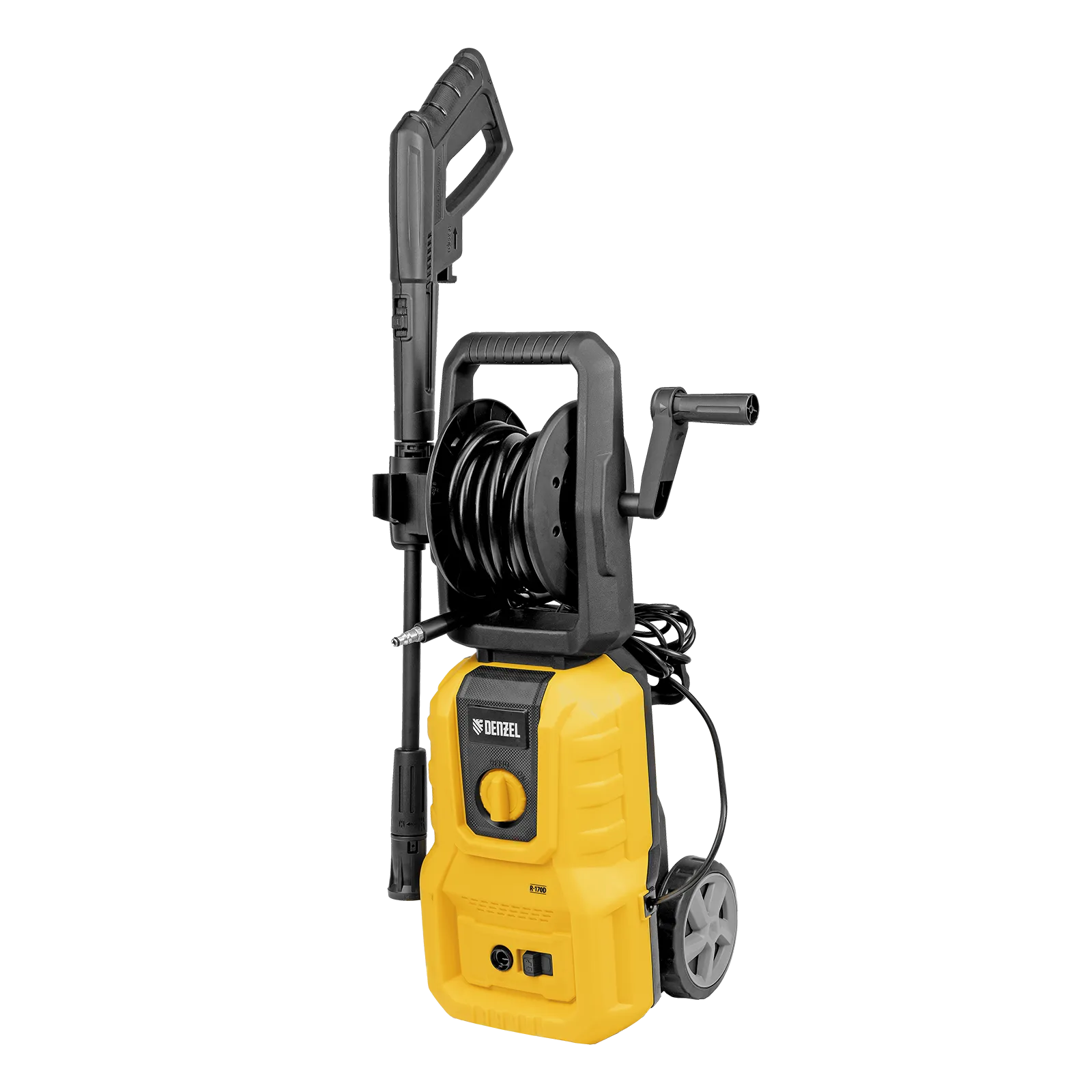 Моечная машина высокого давления DENZEL R-170D, 1800 Вт, 170 бар, 380 л/ч, с барабаном