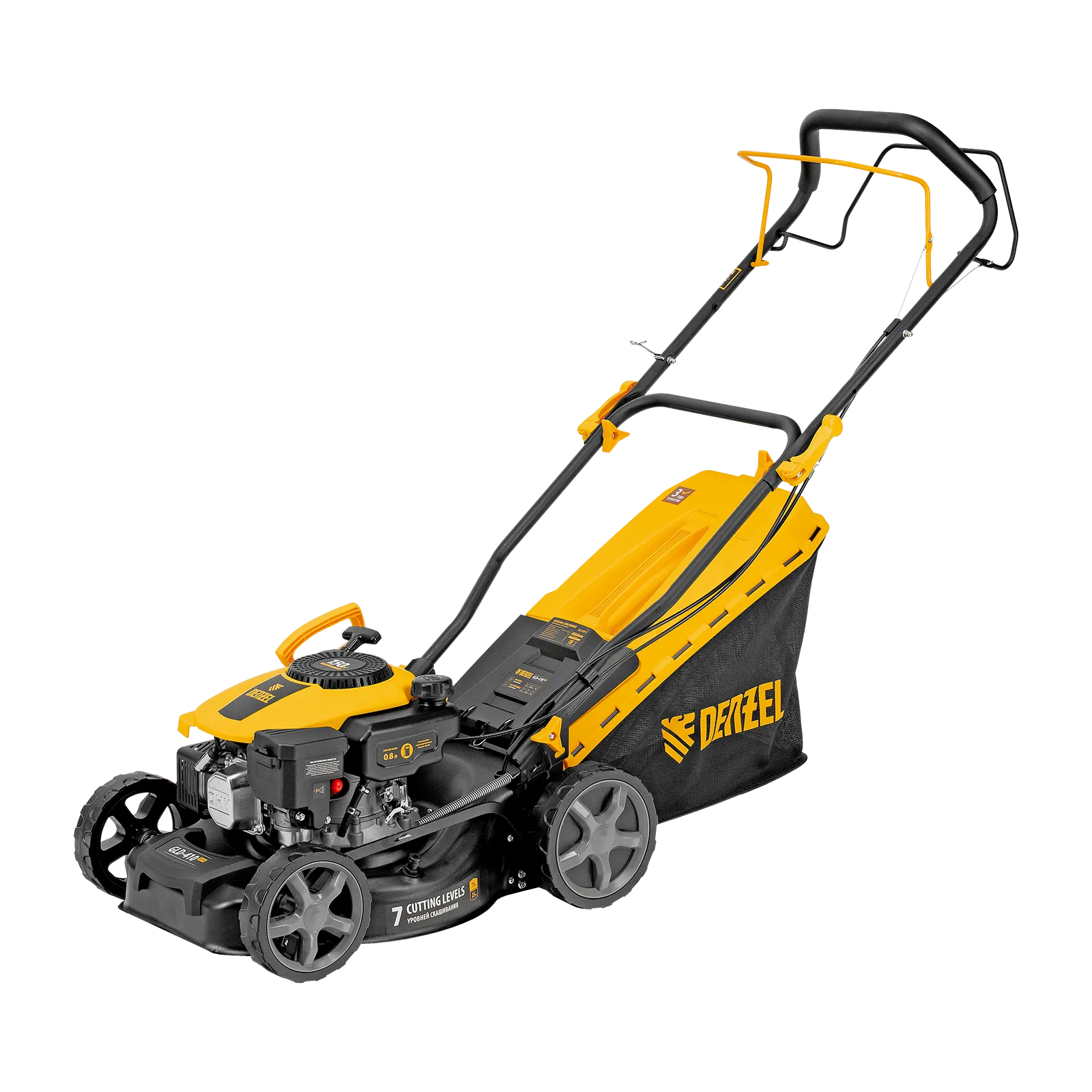 Газонокосилка бензиновая DENZEL GLD-410SP-K, 150 см3, 41 см, привод, 40 л