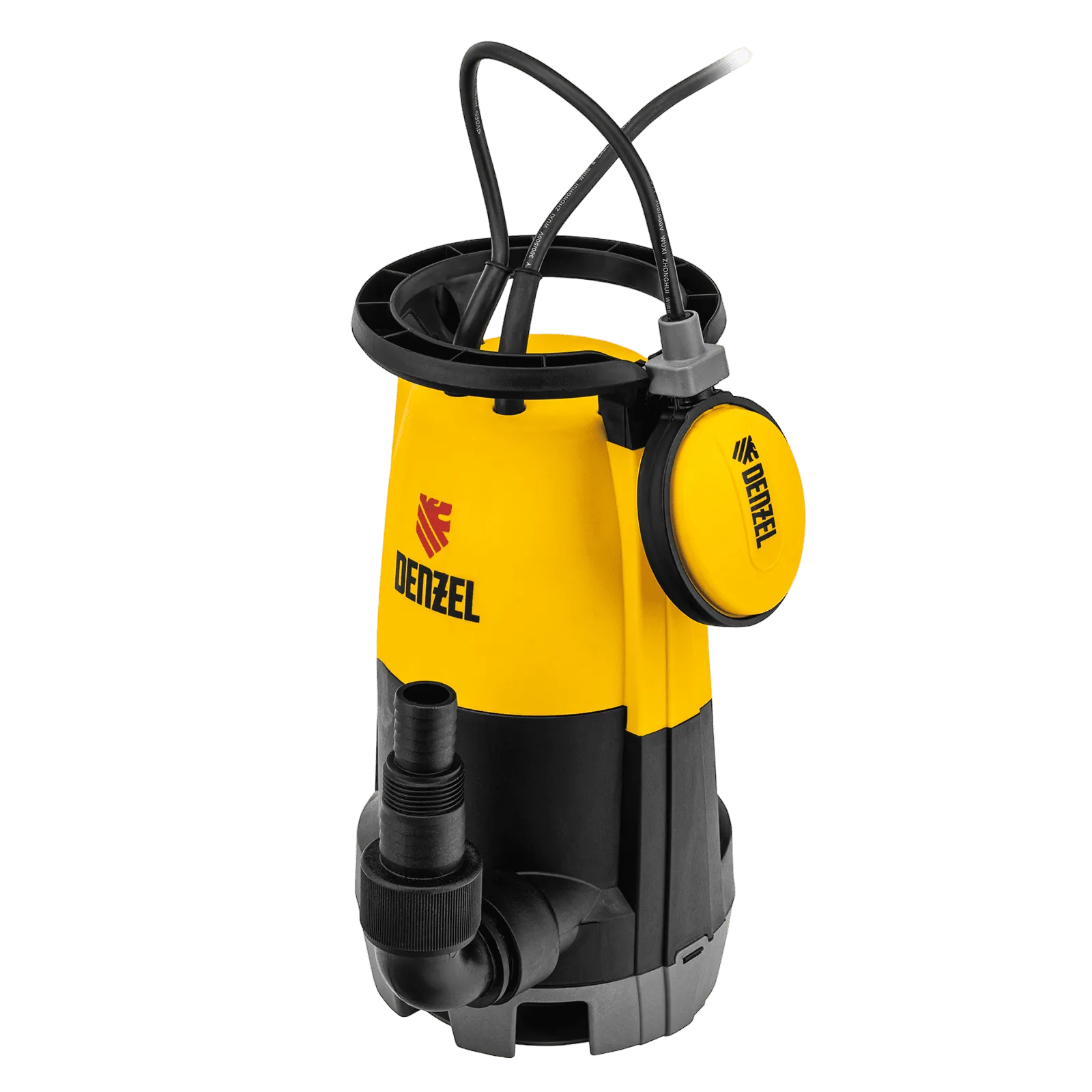 Дренажный насос DENZEL DP450S для чистой и грязной воды, 450 Вт, напор 6 м, 12000 л/ч