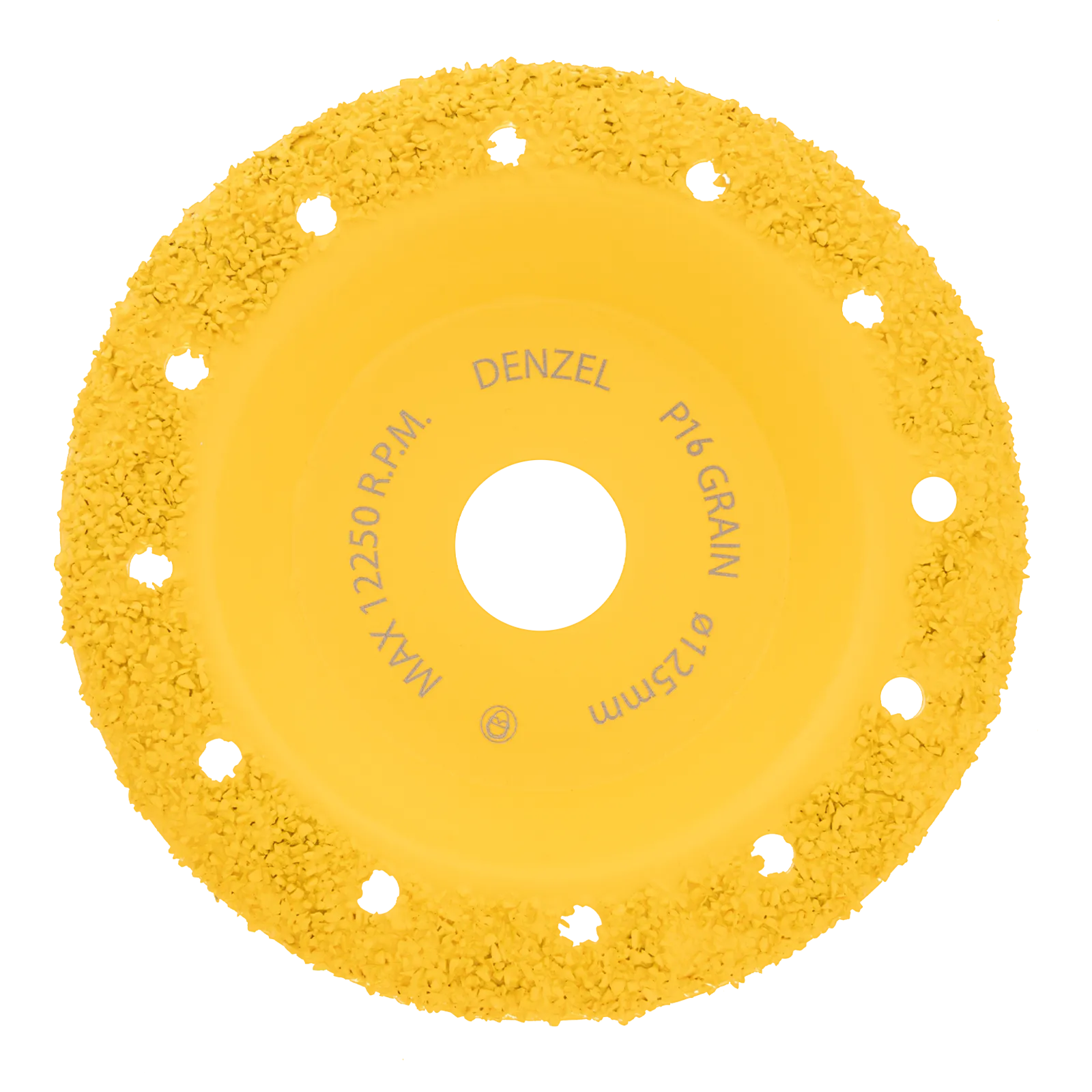 Чашка твердосплавная зачистная DENZEL, 125 мм, Наклонная, среднее зерно #16