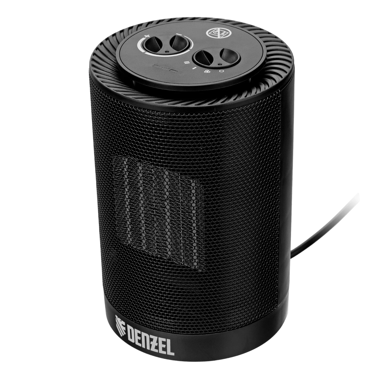 Тепловентилятор керамический DENZEL DTFC-1200S, вращение, 3 реж., вент., нагрев 600/1200 Вт