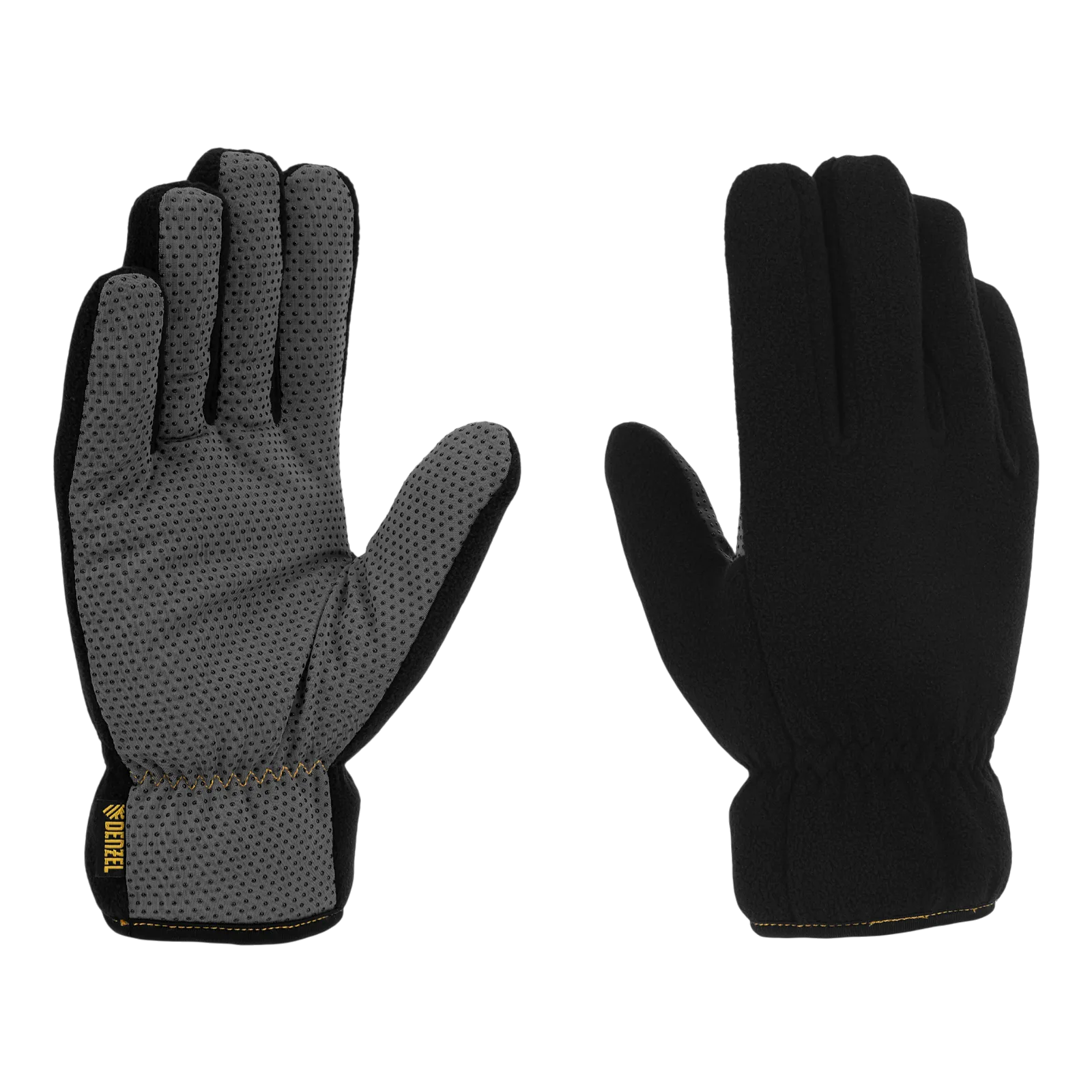 Перчатки универсальные DENZEL, двойные, ПВХ нанесение, размер 10