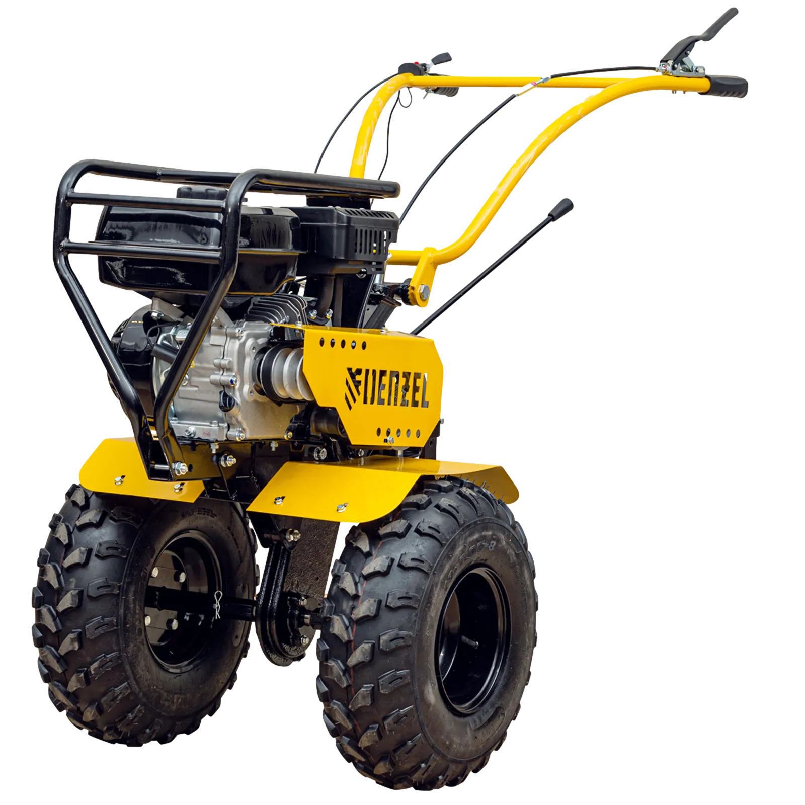 Мотоблок DENZEL DPT-370-PRO, 7 л.с, ременное сцепление,  фрез 3 x 4, ШОМ, передачи 4В/2Н