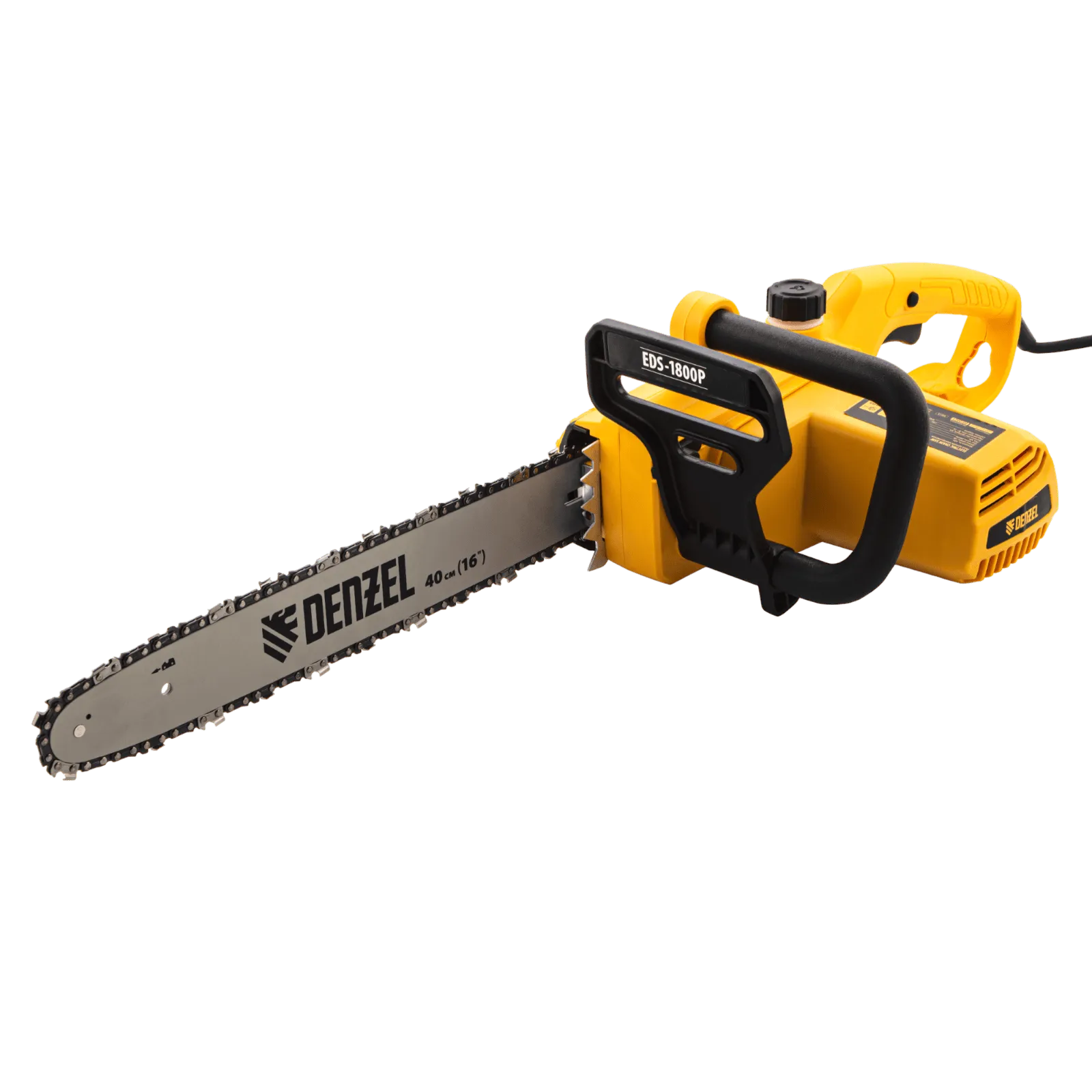 Пила цепная электрическая DENZEL EDS-1800P, 1.8 кВт, шина 40 см, шаг 3/8, 57 звеньев