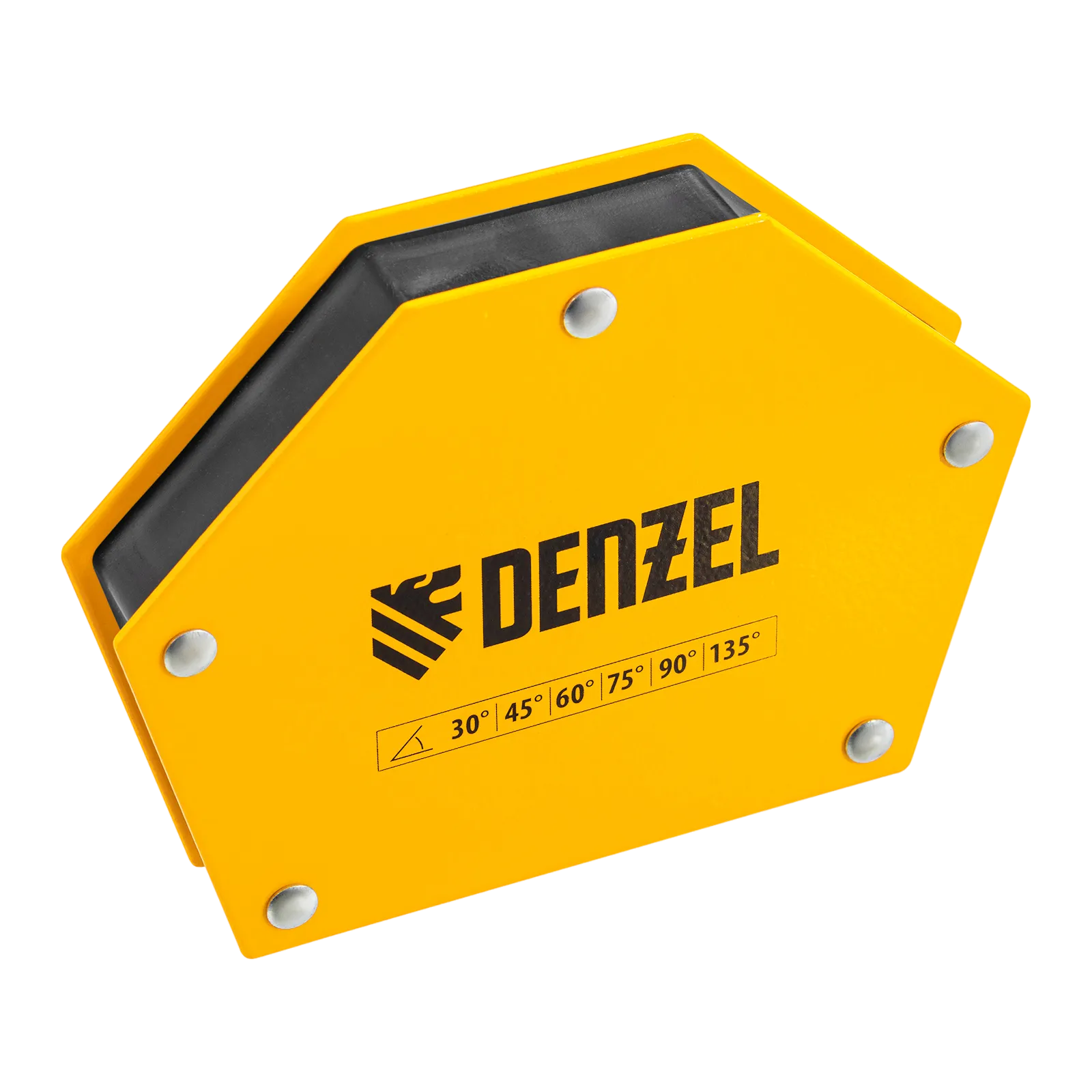 Фиксатор магнитный DENZEL для сварочных работ усилие 75 LB, 30х45х60х75х90х135 град.
