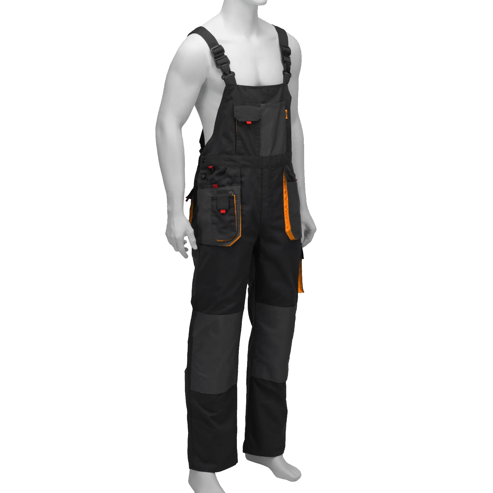 Полукомбинезон профессиональный рабочий DENZEL 65% полиэстер 35% хлопок, XL