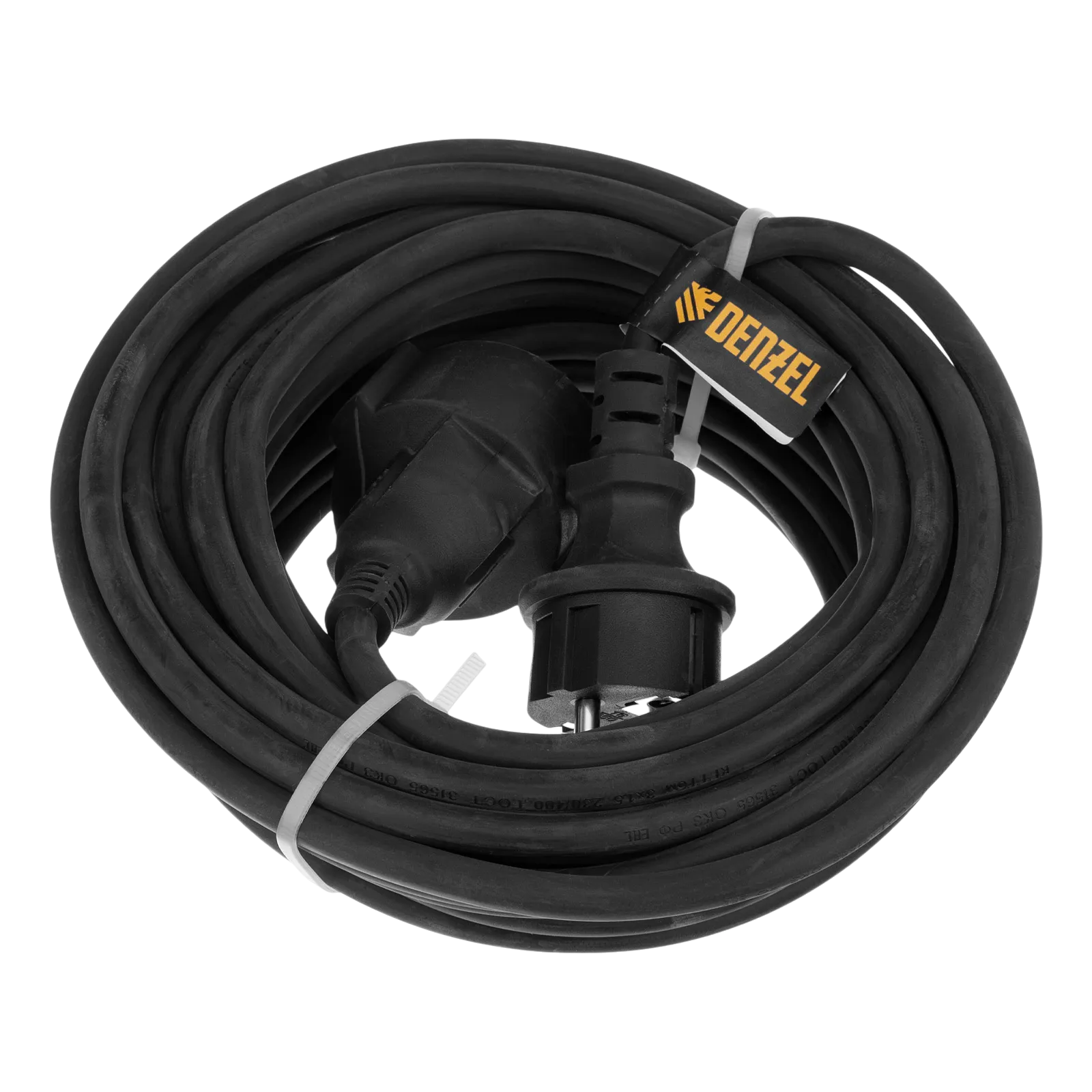 Удлинитель-шнур силовой Top Series DENZEL, КГТТ, 10 м, 1 розетка, 3 x 1,5 мм