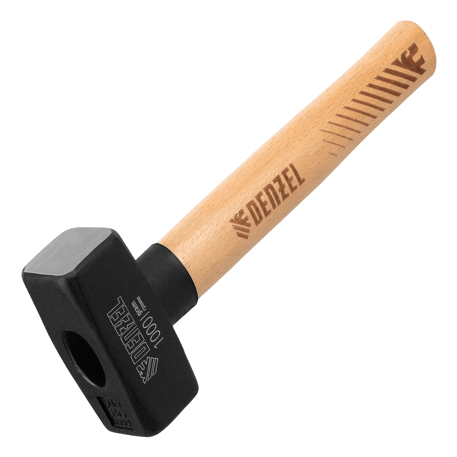 Кувалда DENZEL 1000 г, кованая головка, буковая рукоятка