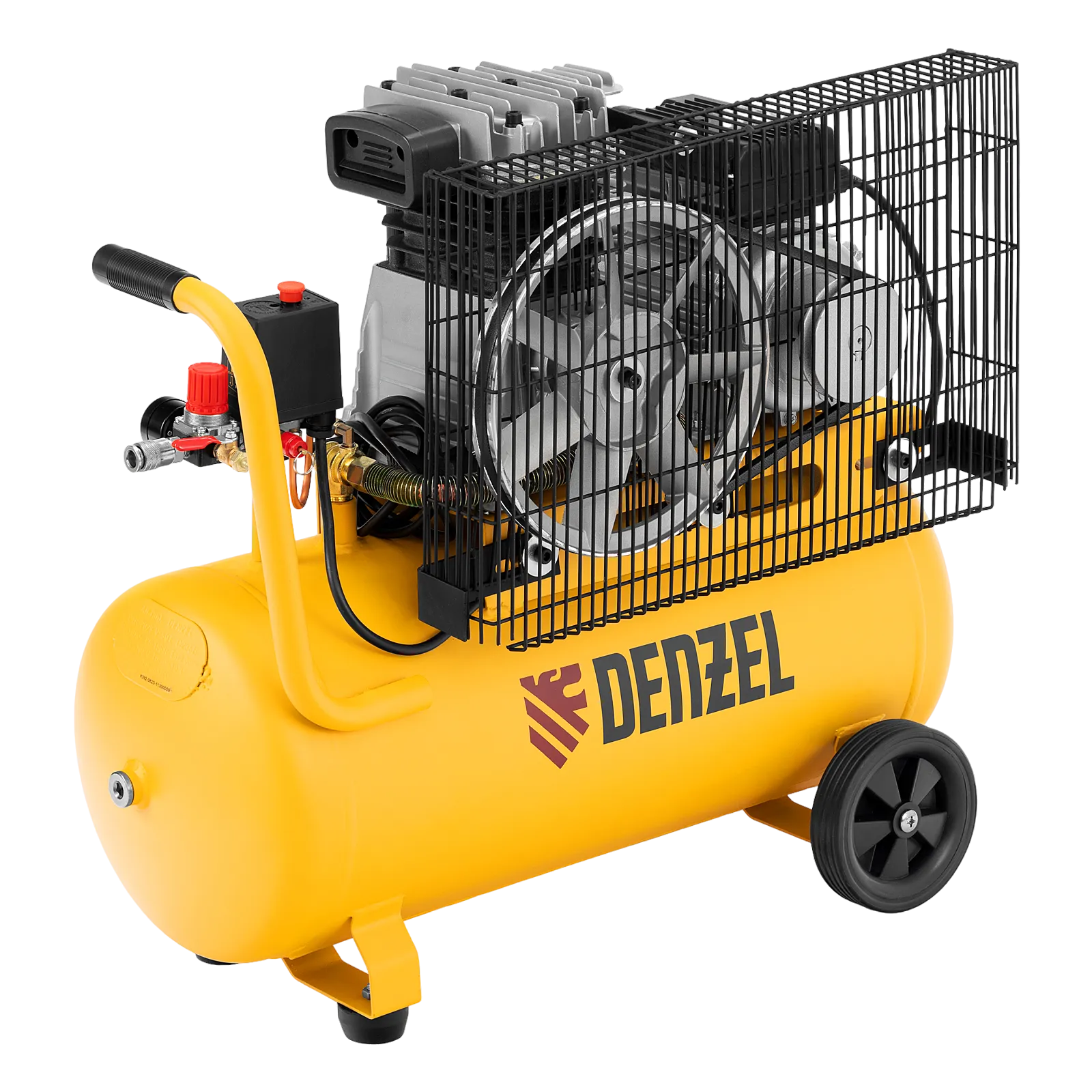 Компрессор воздушный DENZEL BCI2300/50, 2.3 кВт, ременный привод, 50 литров, 400 л/мин