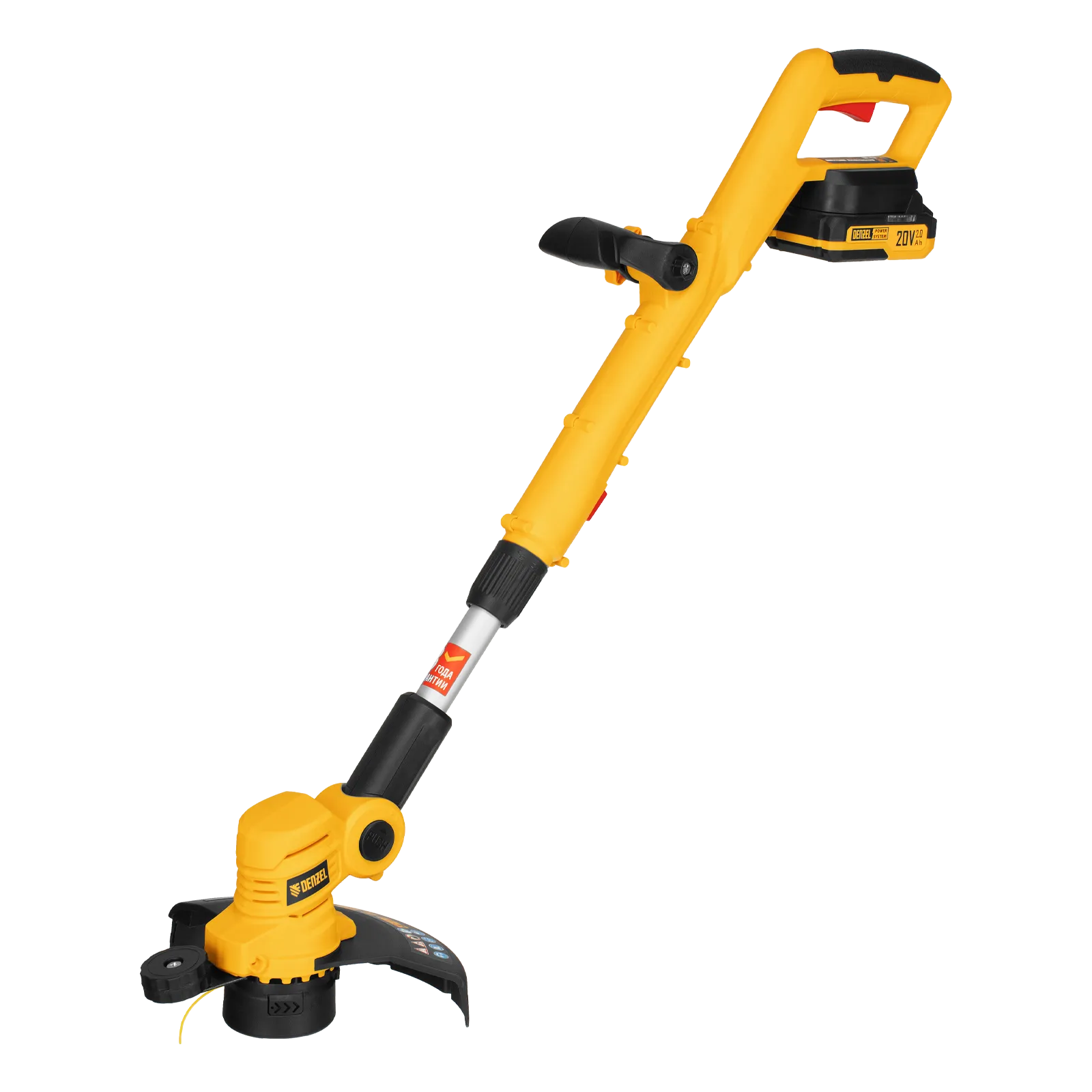 Триммер аккумуляторный DENZEL GT-230, 230 мм, Li-Ion, 20 В