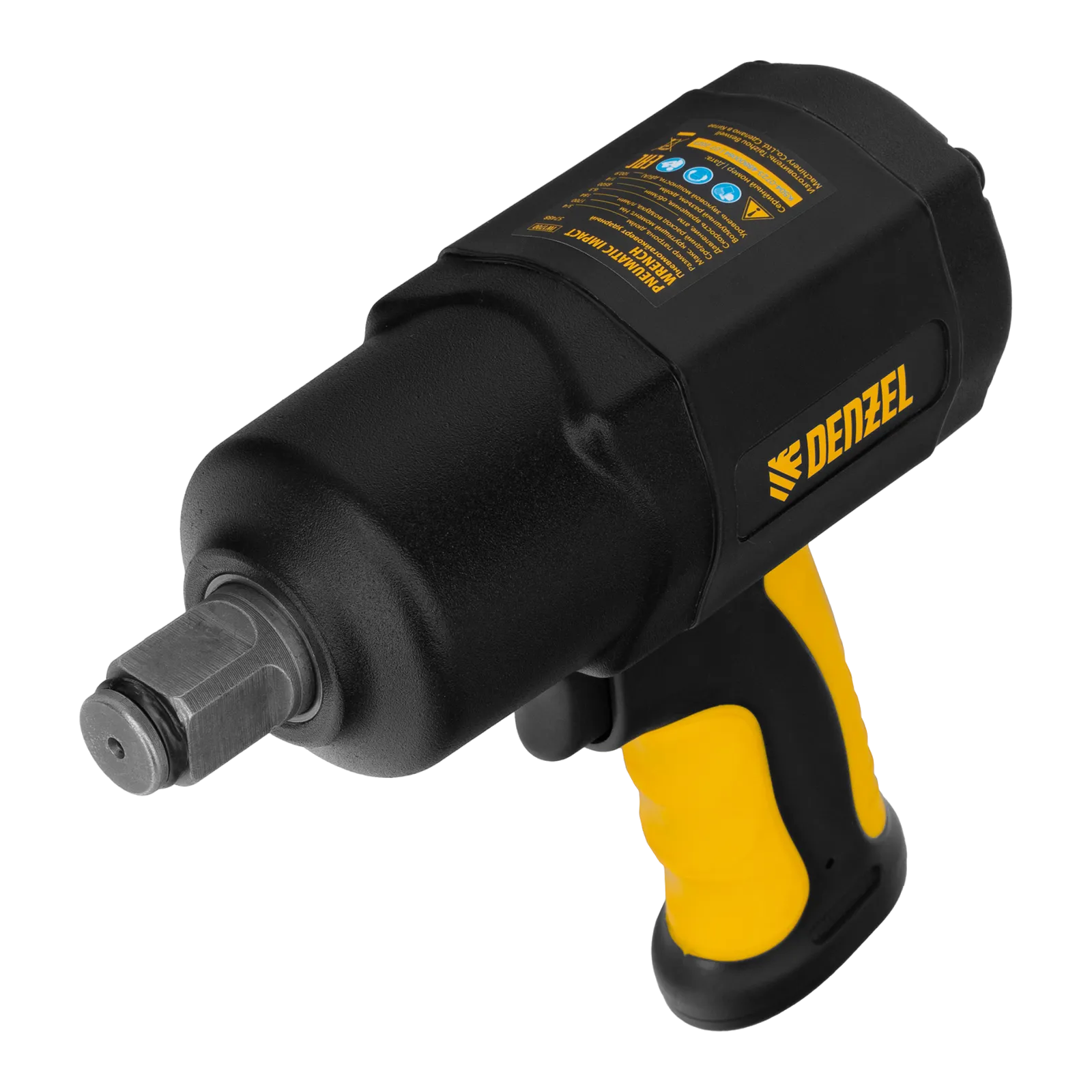 Ударный пневмогайковерт DENZEL IW1700, 3/4", 8500 об/мин, 1700 Нм
