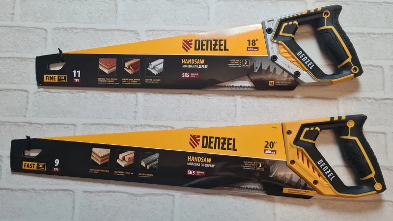 Обзор универсальных ножовок по дереву с 3D заточкой от Denzel