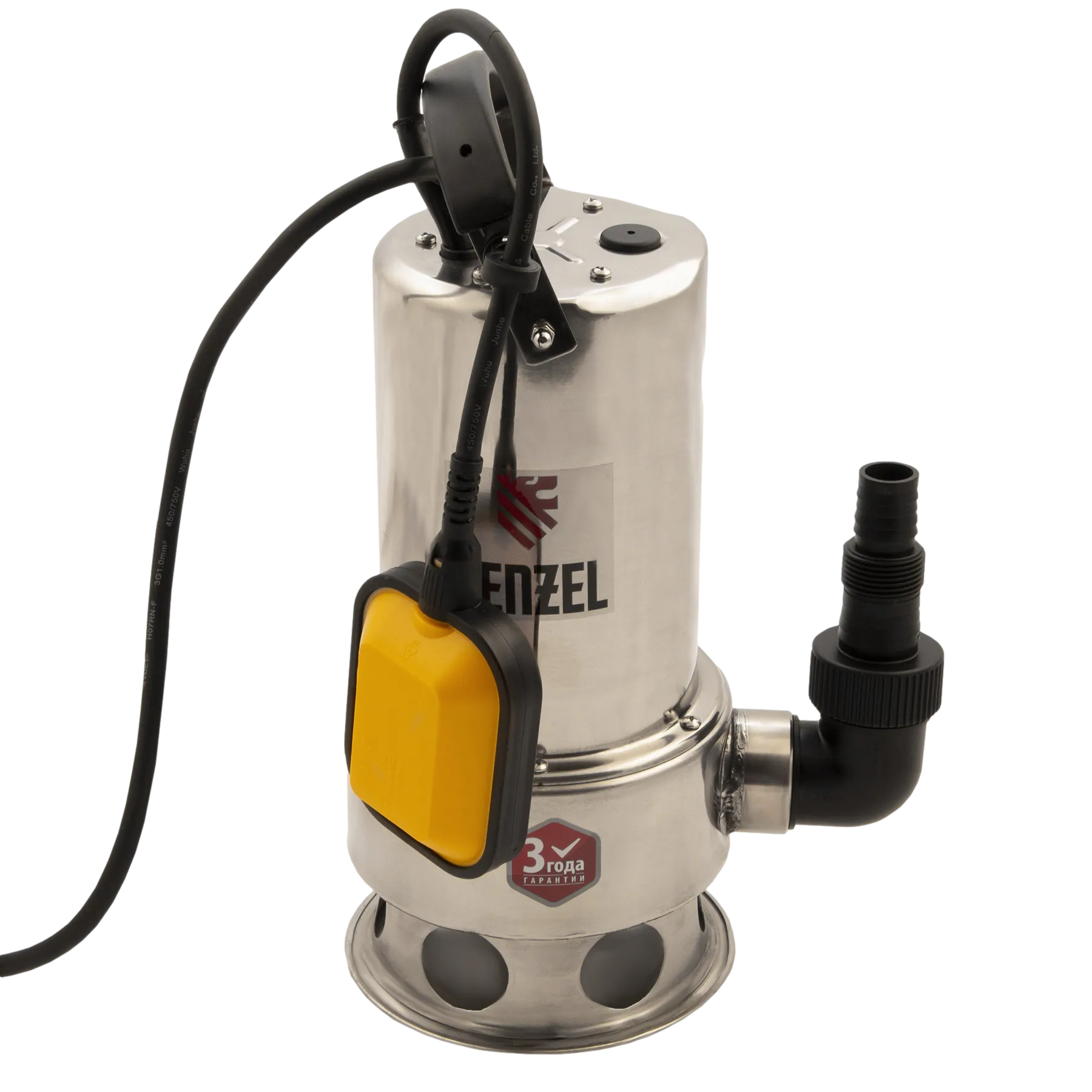 Дренажный насос DENZEL DP1100X, 1100 Вт, высота подъема 11 м, 15500 л/ч