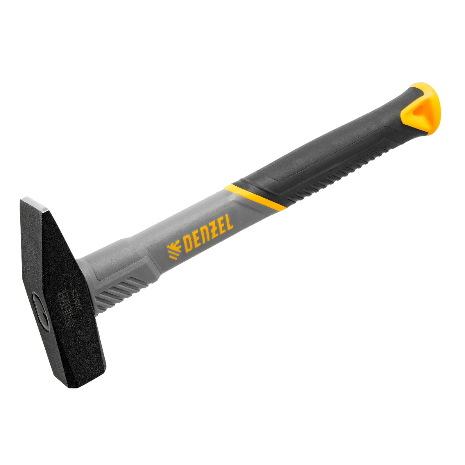 Молоток слесарный DENZEL 300 г, кованый, фибергласовая  рукоятка c TPR покрытием