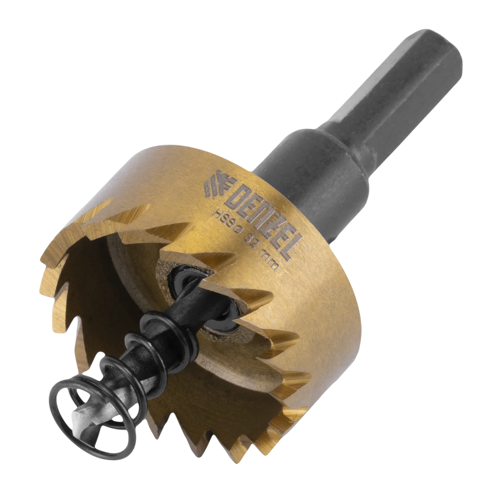 Коронка по металлу DENZEL 724109, 32 мм, HSS, нитридтитановое покрытие