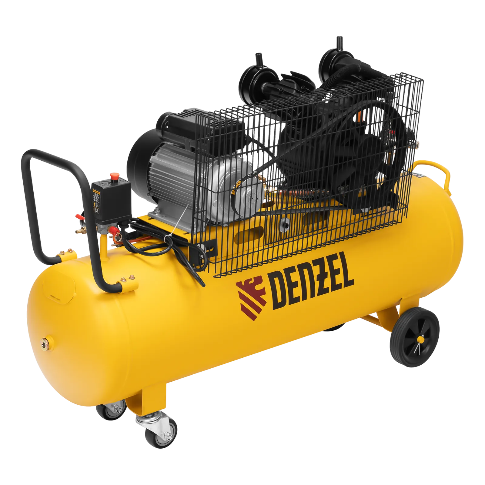 Компрессор воздушный DENZEL BCV2300/100, 2.3 кВт, ременный привод, 100 литров, 440 л/мин
