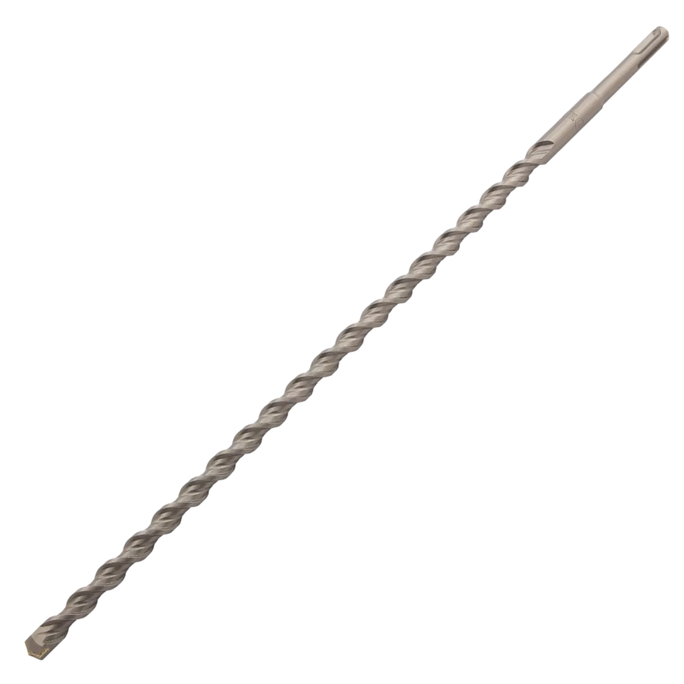 Бур по бетону DENZEL 705034, 14 x 460 мм, двойная спираль, три пылеотводящие кромки