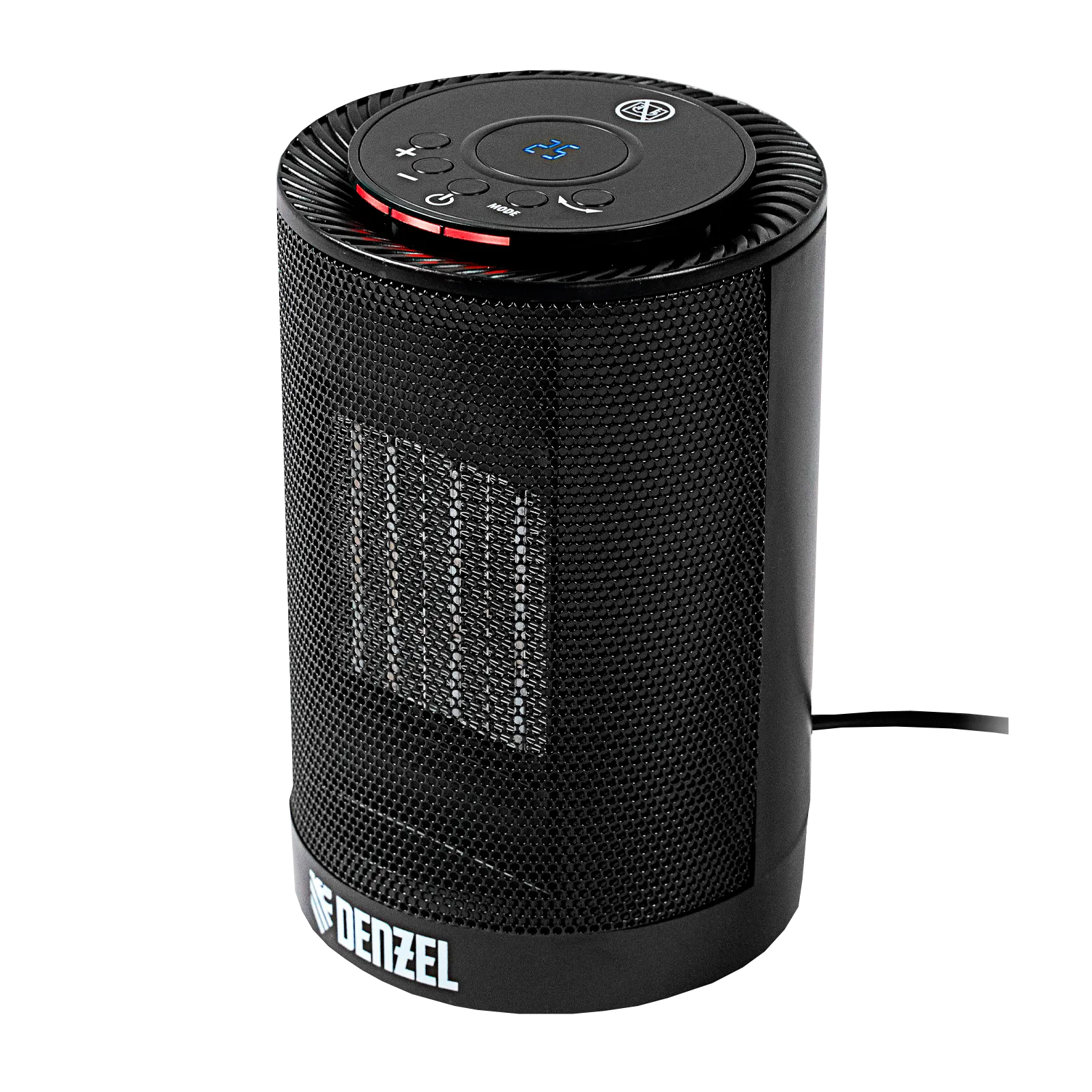 Тепловентилятор керамический электрический DENZEL DTFC-1200, 3 режима, вентилятор, нагрев 600/1200 Вт