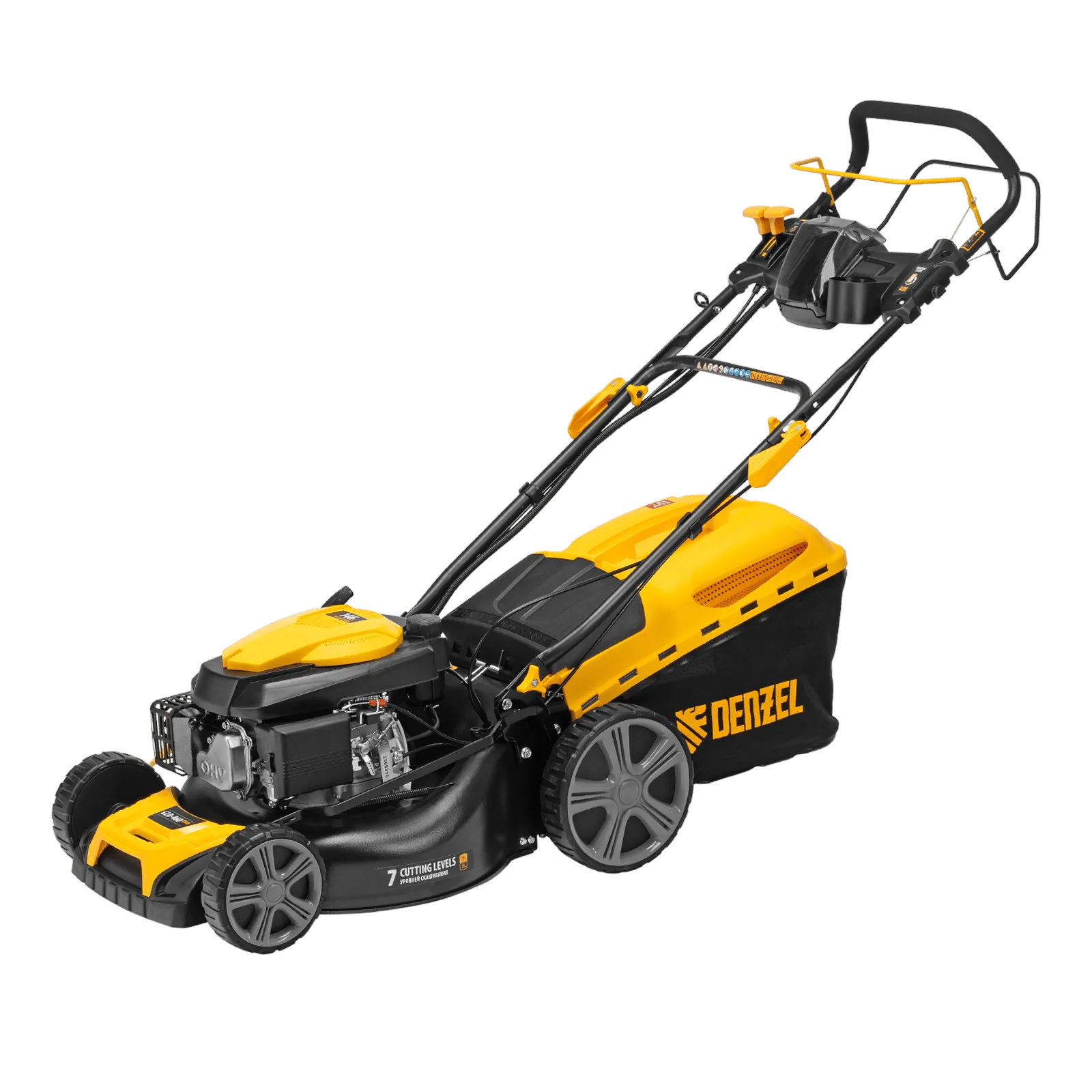 Газонокосилка бензиновая DENZEL GLD-460SP-VE, 146 см3, шир. 46см, привод, вариатор, эл.старт, 60 л