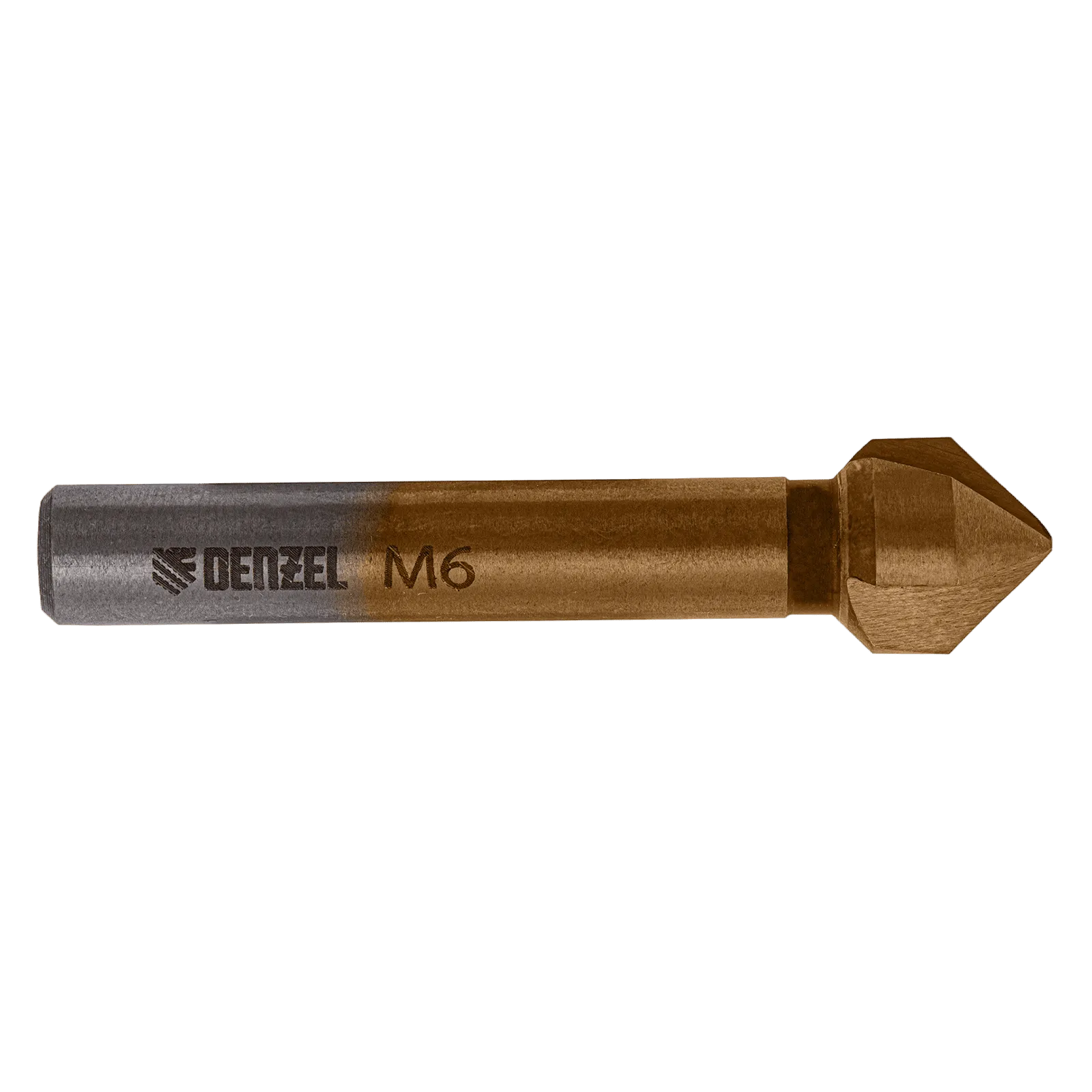 Зенковка конусная DENZEL под М6, HSS, по металлу, 6-гранный хвостовик