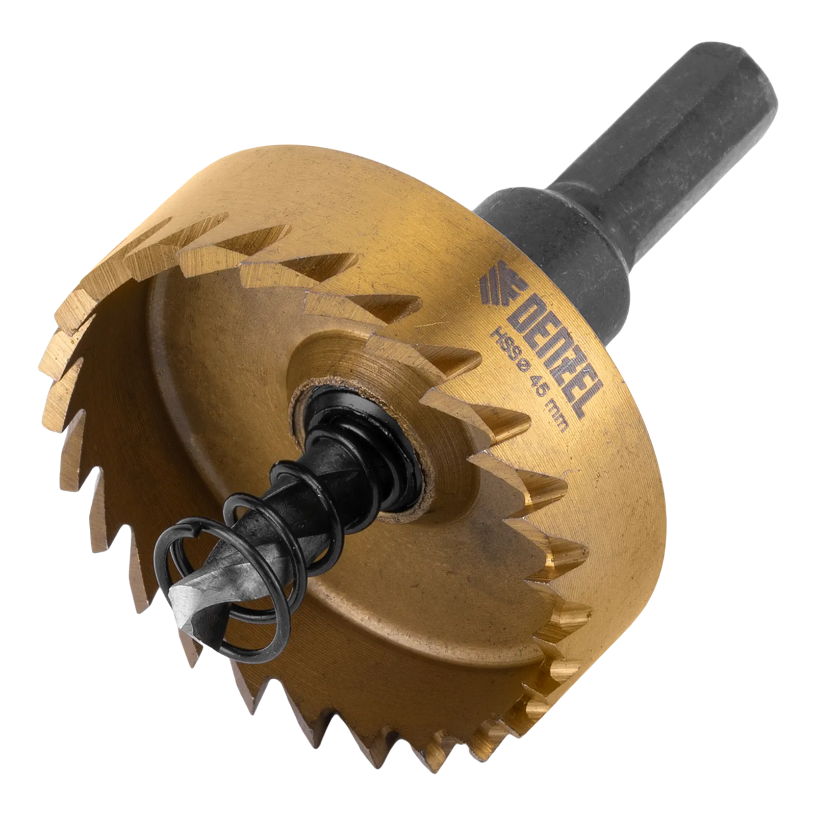 Коронка по металлу DENZEL 724115, 45 мм, HSS, нитридтитановое покрытие