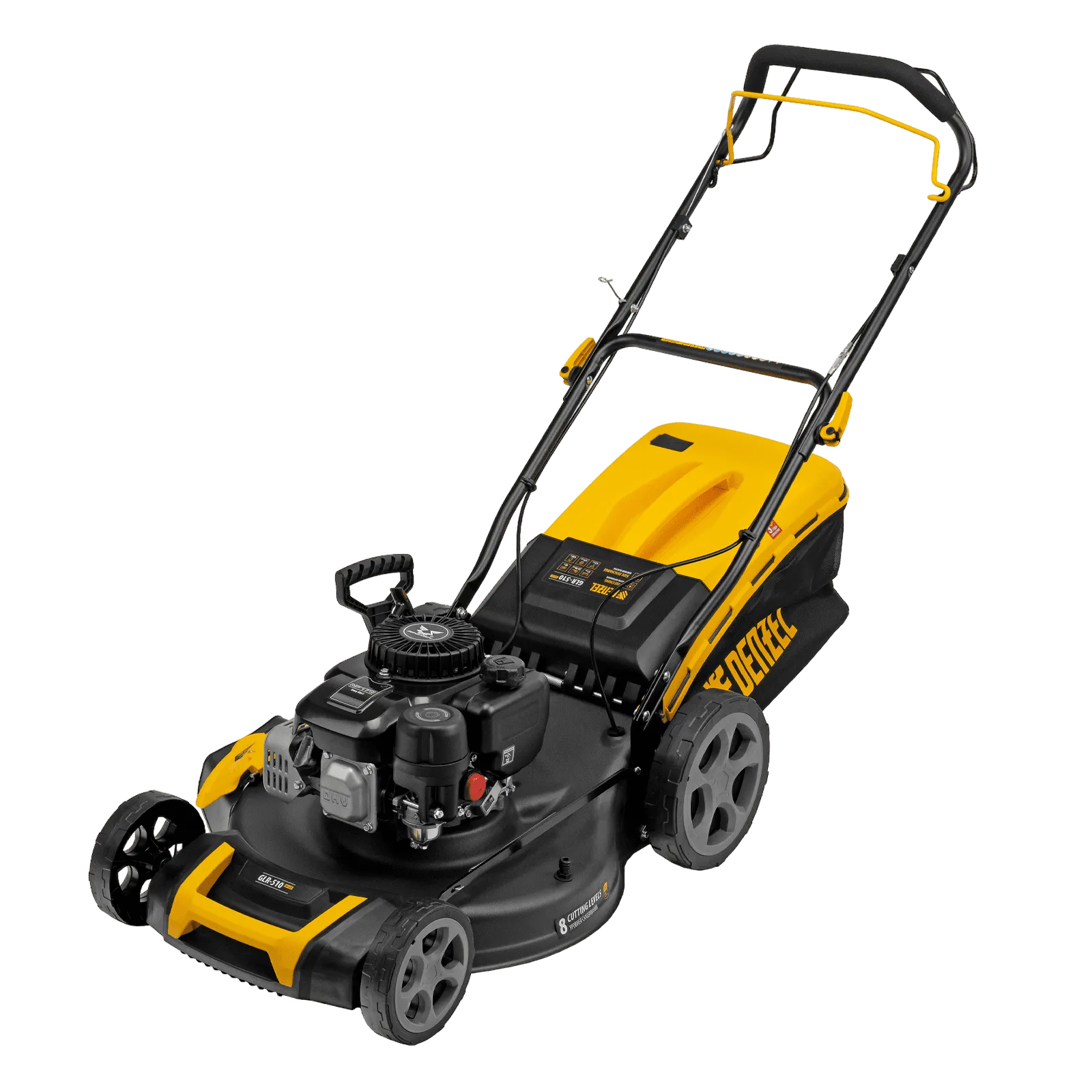 Газонокосилка бензиновая DENZEL GLR-510SP-ZS, 171 см3, ширина 51 см, привод, травосборник 65 л