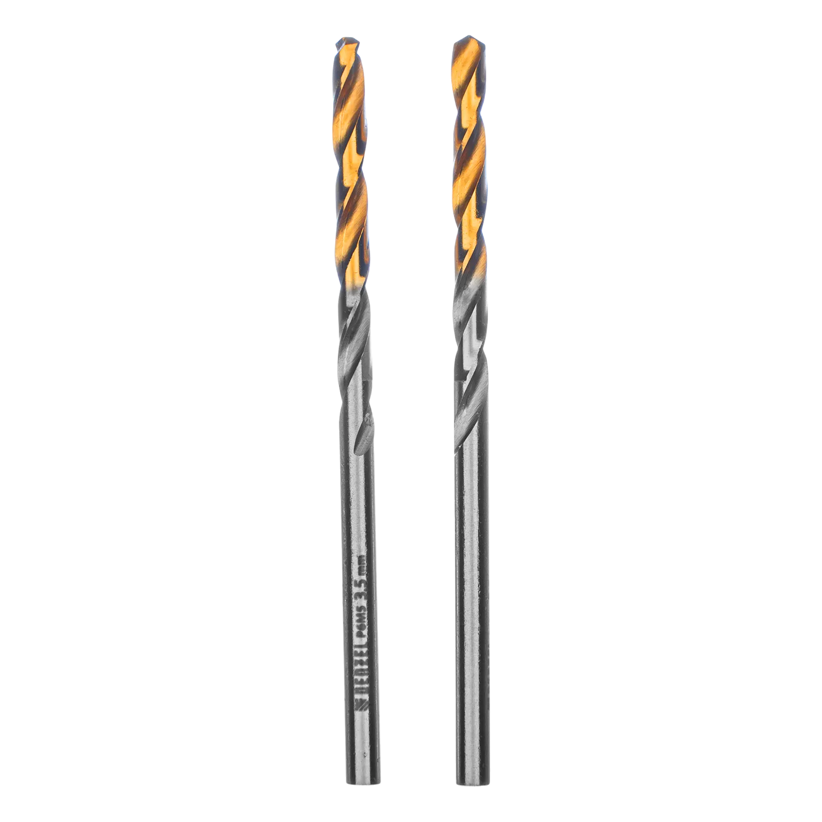 Сверло спиральное по металлу DENZEL 3,5 x 70 мм, Р6М5, Golden Tip, 2шт.