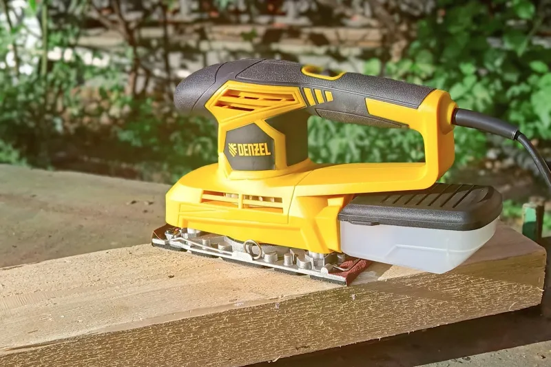 Обзор плоскошлифовальной вибрационной машины Denzel VS-90-187