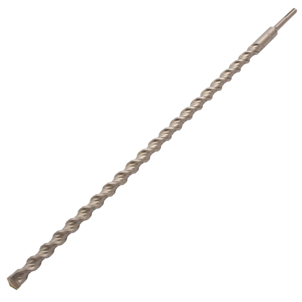 Бур по бетону DENZEL 705050, 20 x 600 мм, двойная спираль, три пылеотводящие кромки