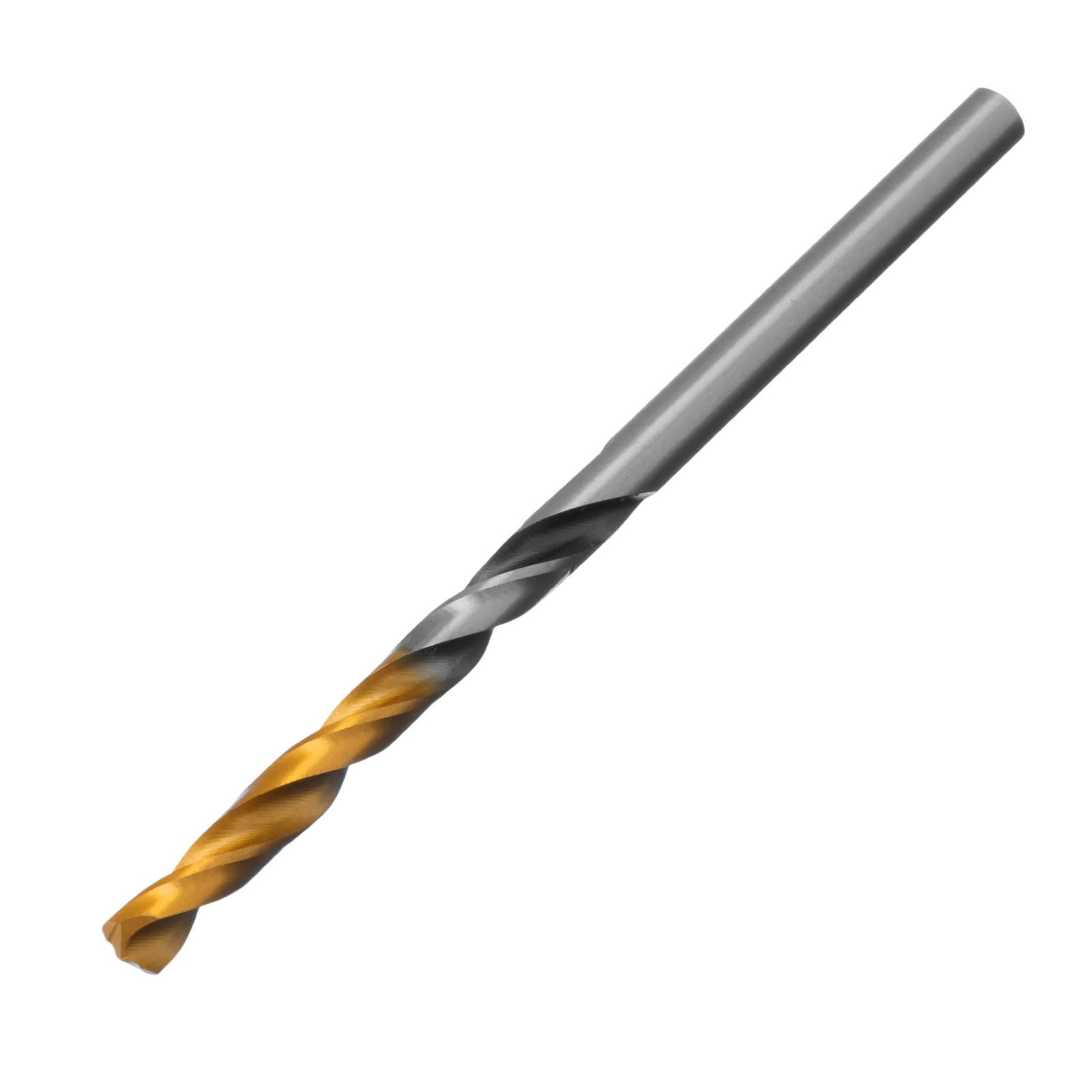 Сверло спиральное по металлу DENZEL 4 x 75 мм, Р6М5, Golden Tip, многогранная заточка