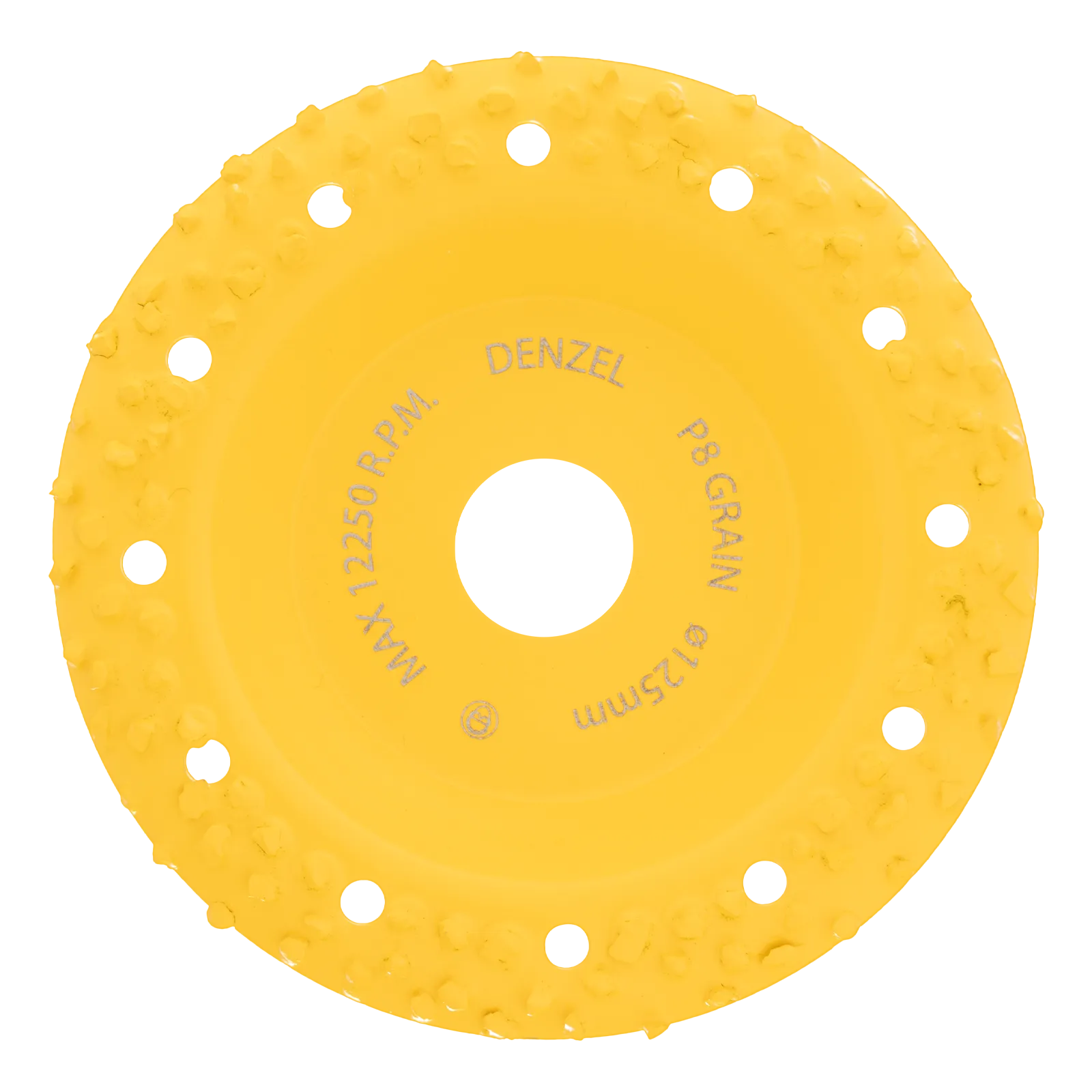 Чашка твердосплавная зачистная DENZEL, 125 мм, Наклонная, крупное зерно #8