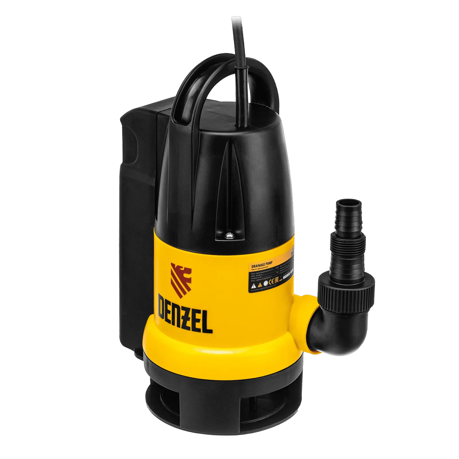 Дренажный насос DENZEL DP800A, 800 Вт, высота подъема 5 м, 13000 л/ч