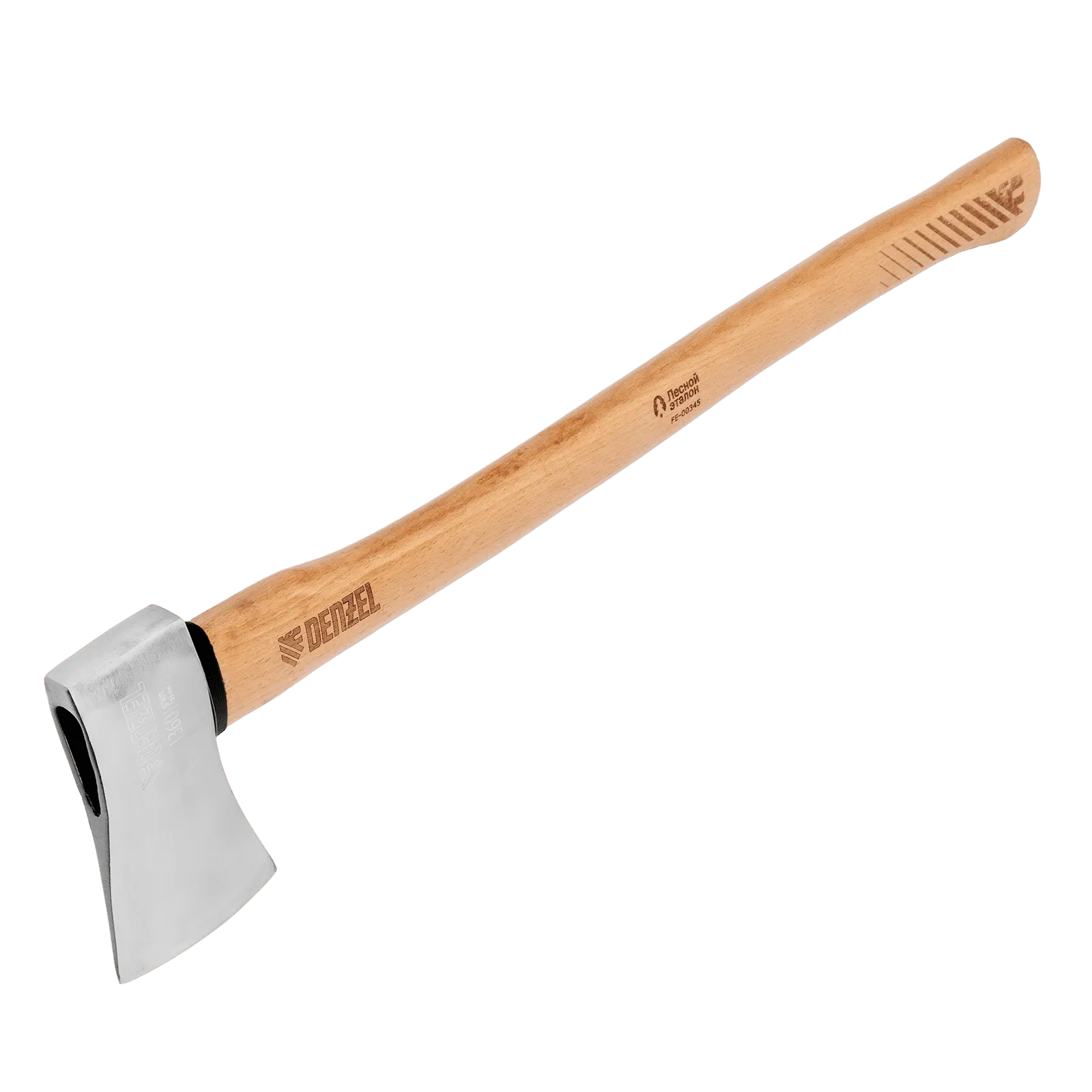 Топор кованый DENZEL 1360 г, американский тип, буковая рукоятка, 700мм, EFP 21889