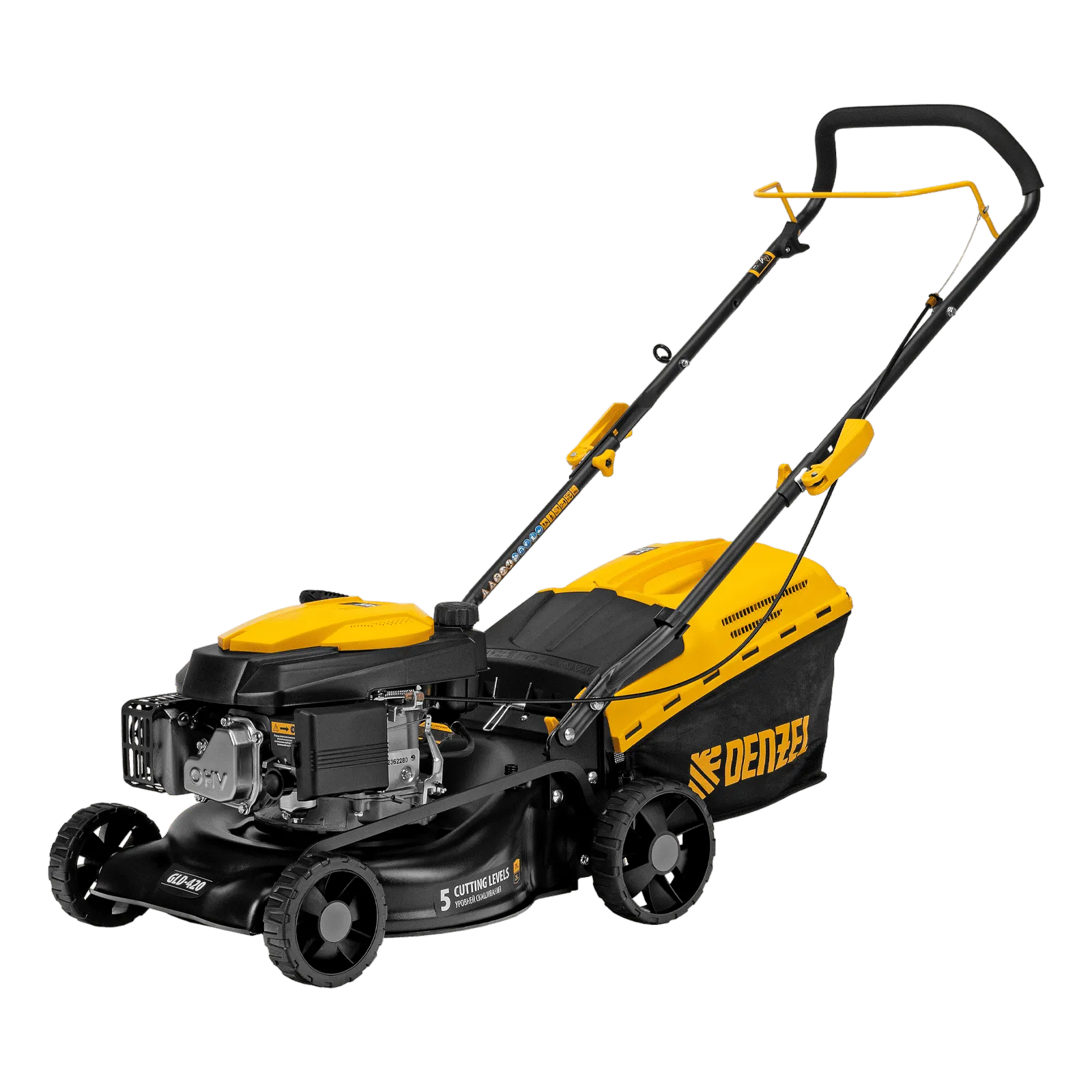 Газонокосилка бензиновая DENZEL GLD-420, 146 см3, ширина 42 см