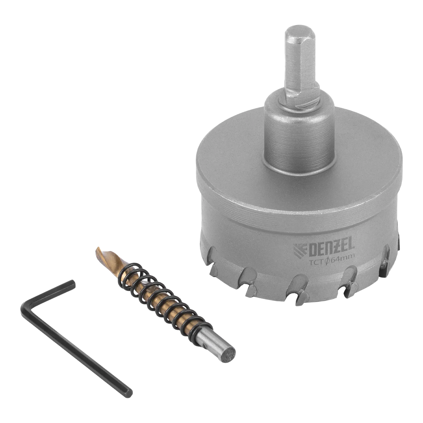 Коронка по металлу DENZEL 724018, 64 мм, твердосплавная