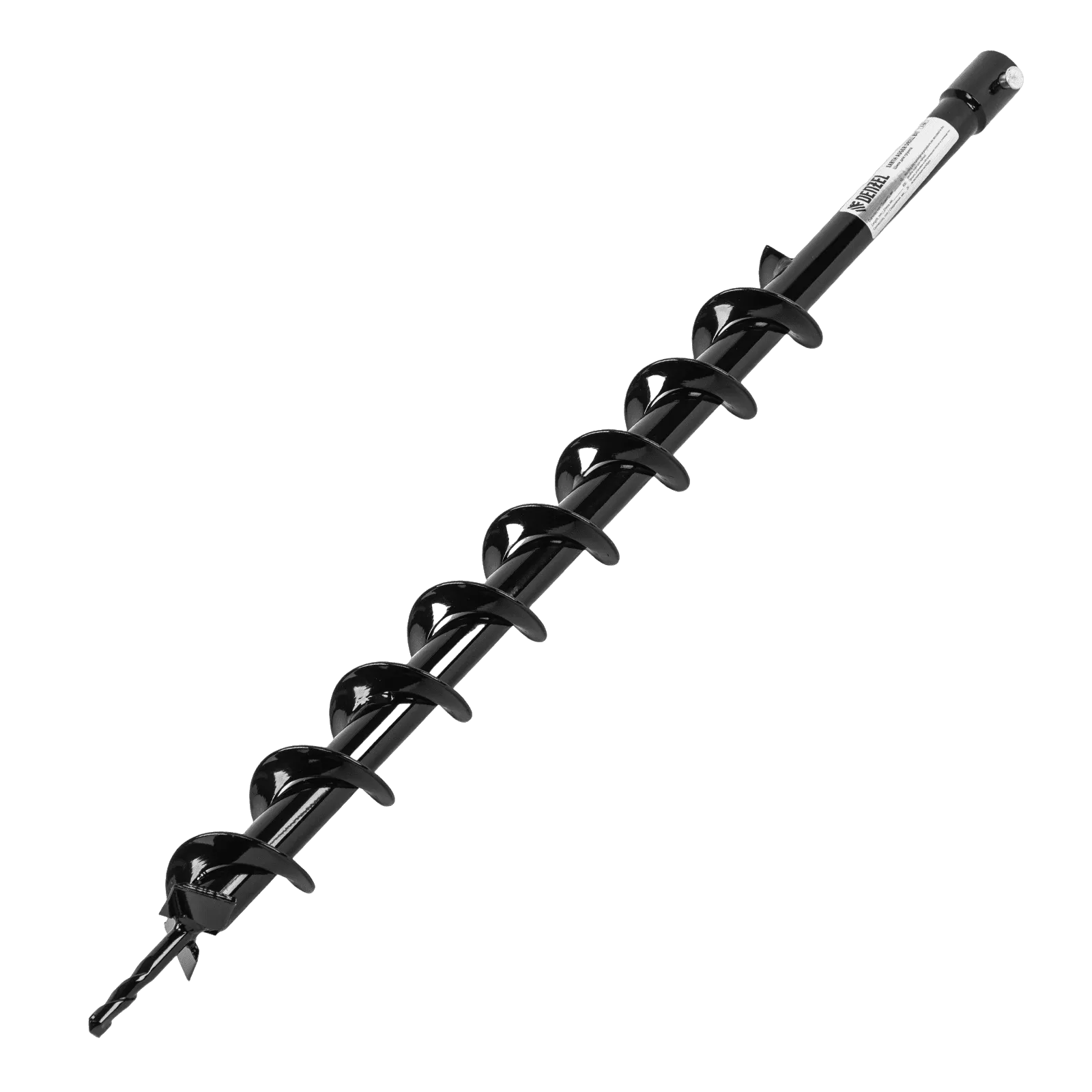 Шнек для грунта DENZEL E-60, диаметр 60 мм, длина 800 мм,соединение 20 мм, несъемный нож