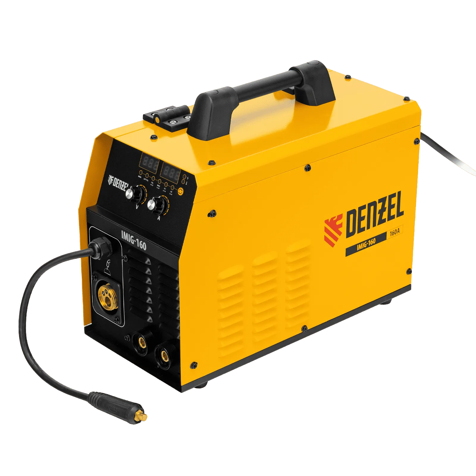 Аппарат инвертор. полуавтомат. cварки DENZEL IMIG-160 Synergy, 160 А, ПВ 60%, катушка 5 кг