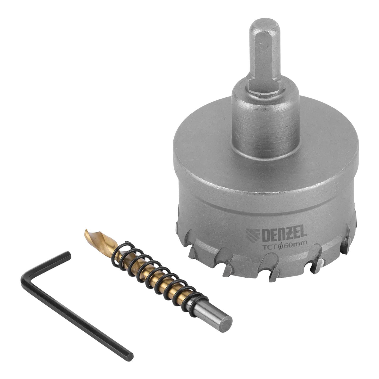 Коронка по металлу DENZEL 724017, 60 мм, твердосплавная